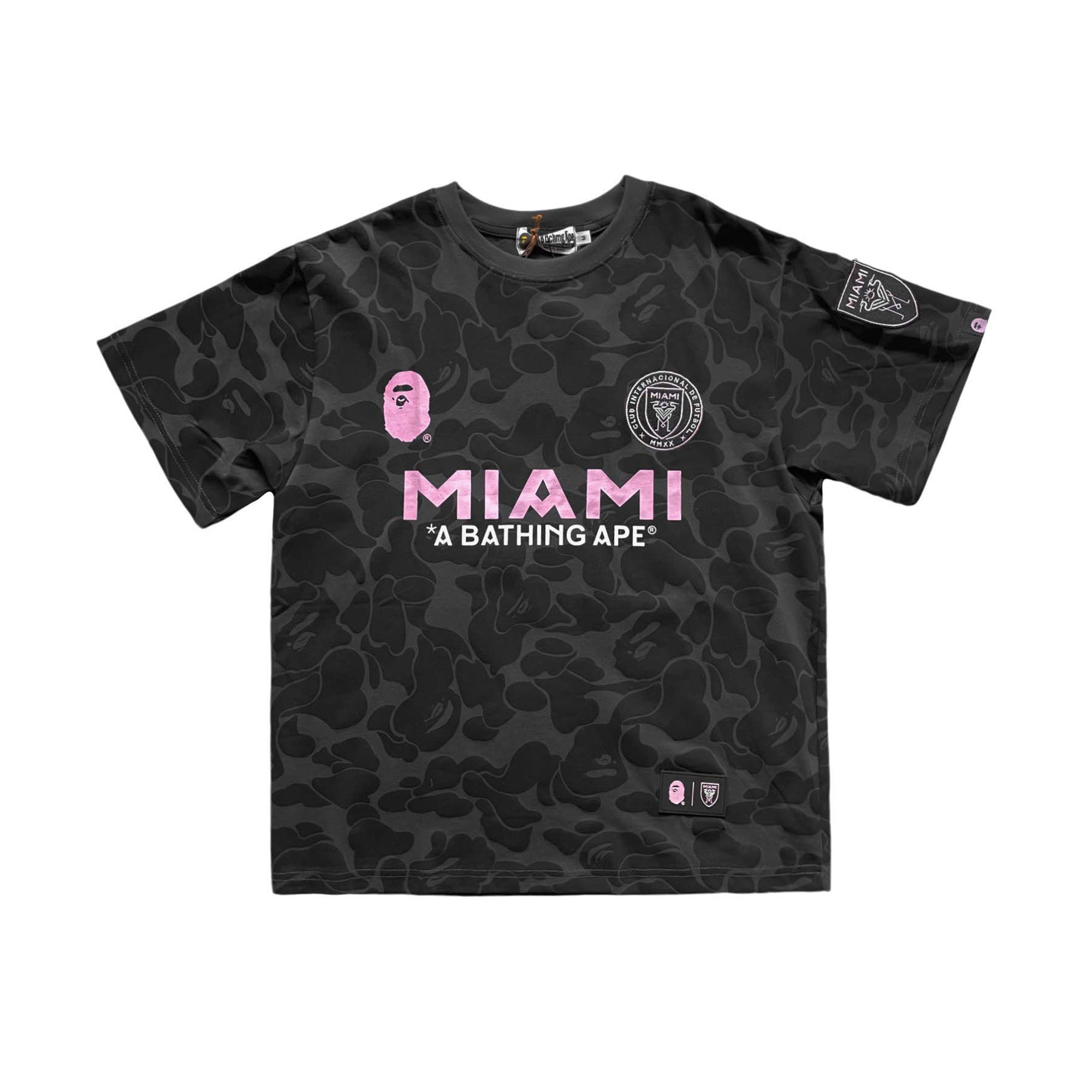 BAPE x Inter Miami Camo Tshirt "Black"