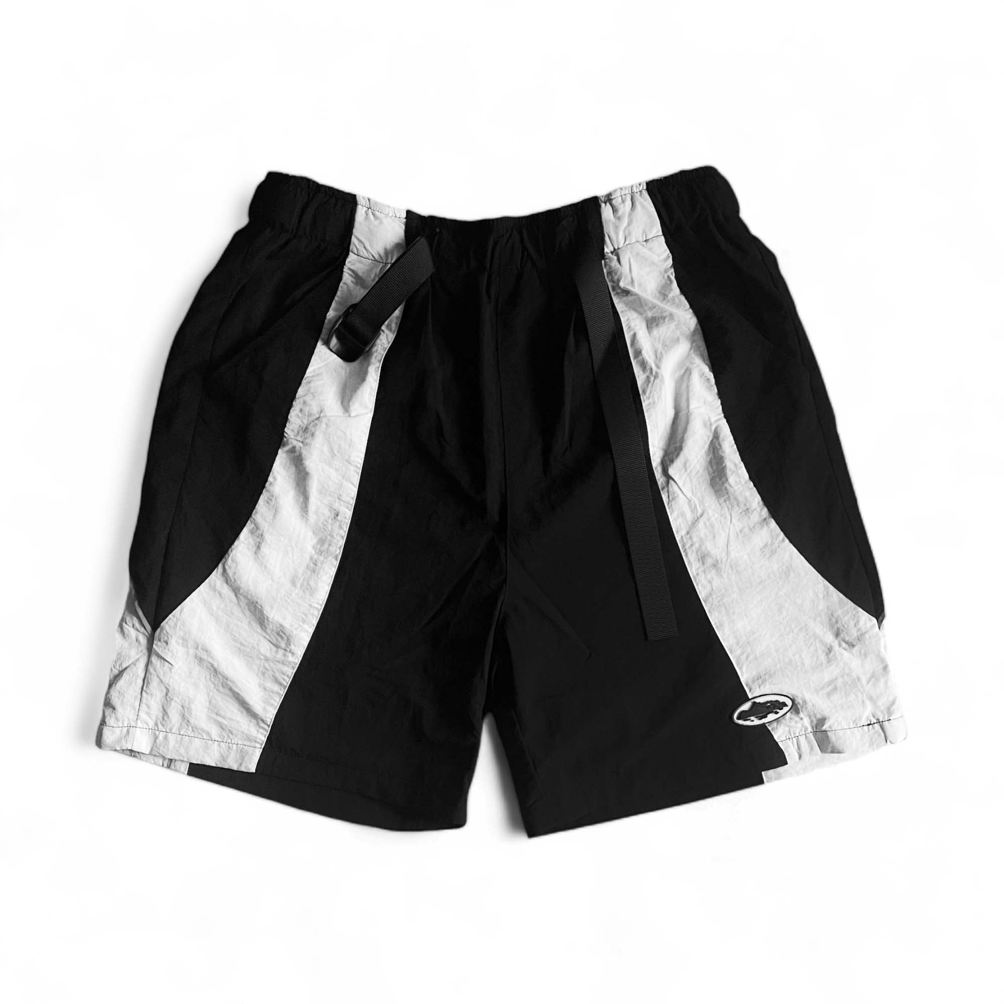 Corteiz Spring Shorts Black-White