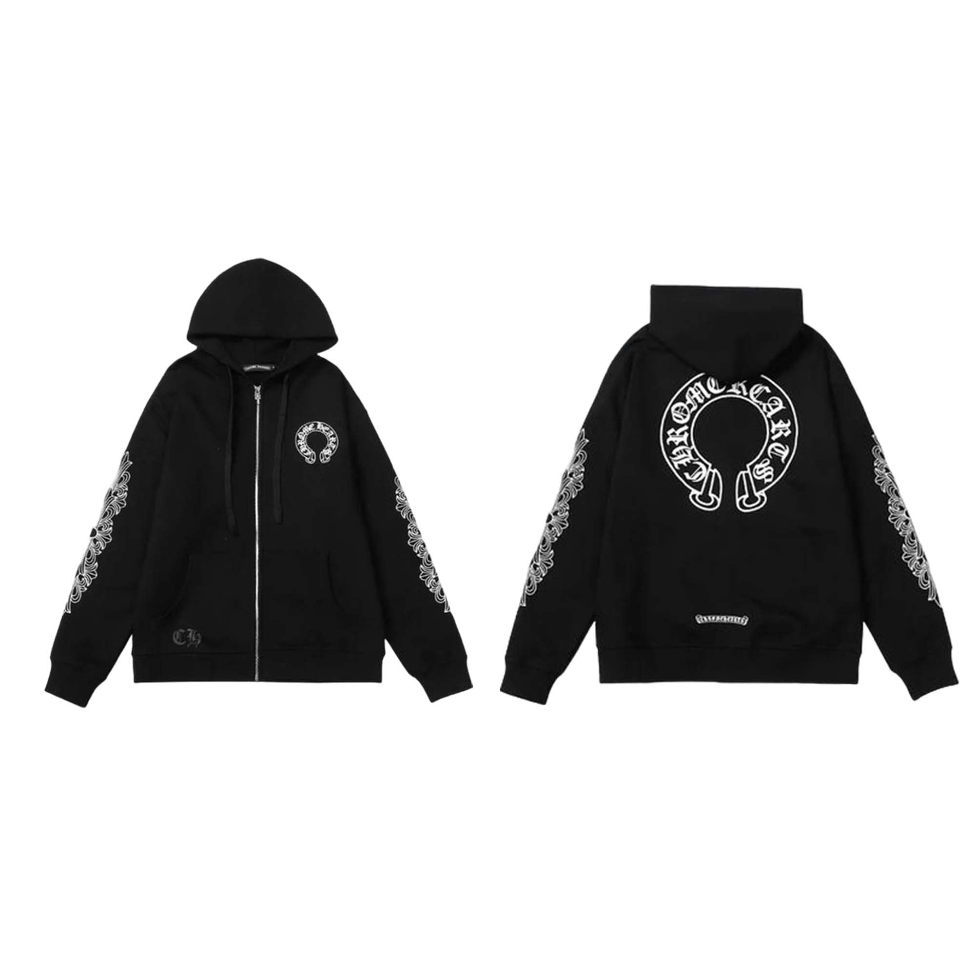 Chrome Hearts Horseshoe Zip Up Hoodie