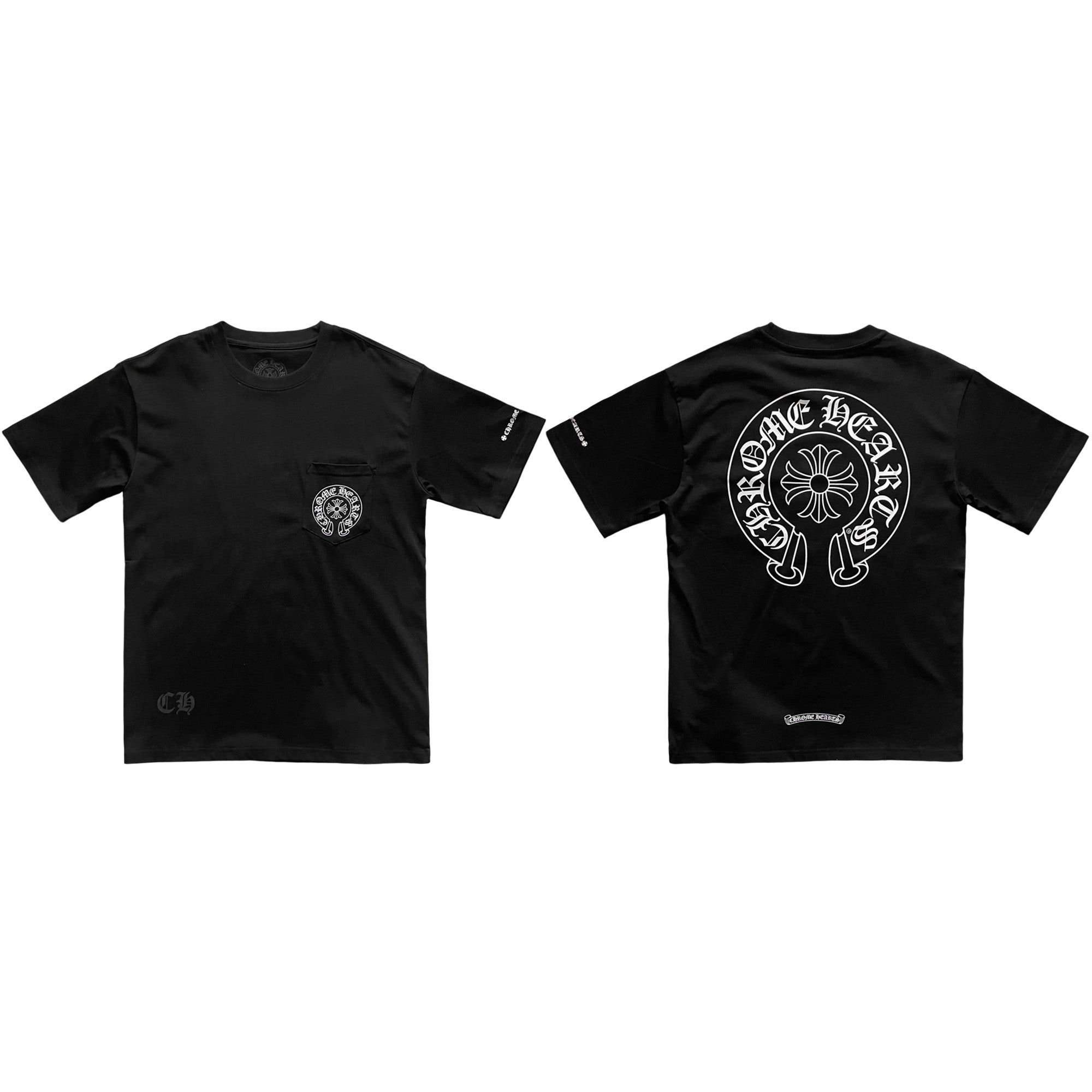Chrome Hearts Horse Shoe Logo Pocket T-Shirt