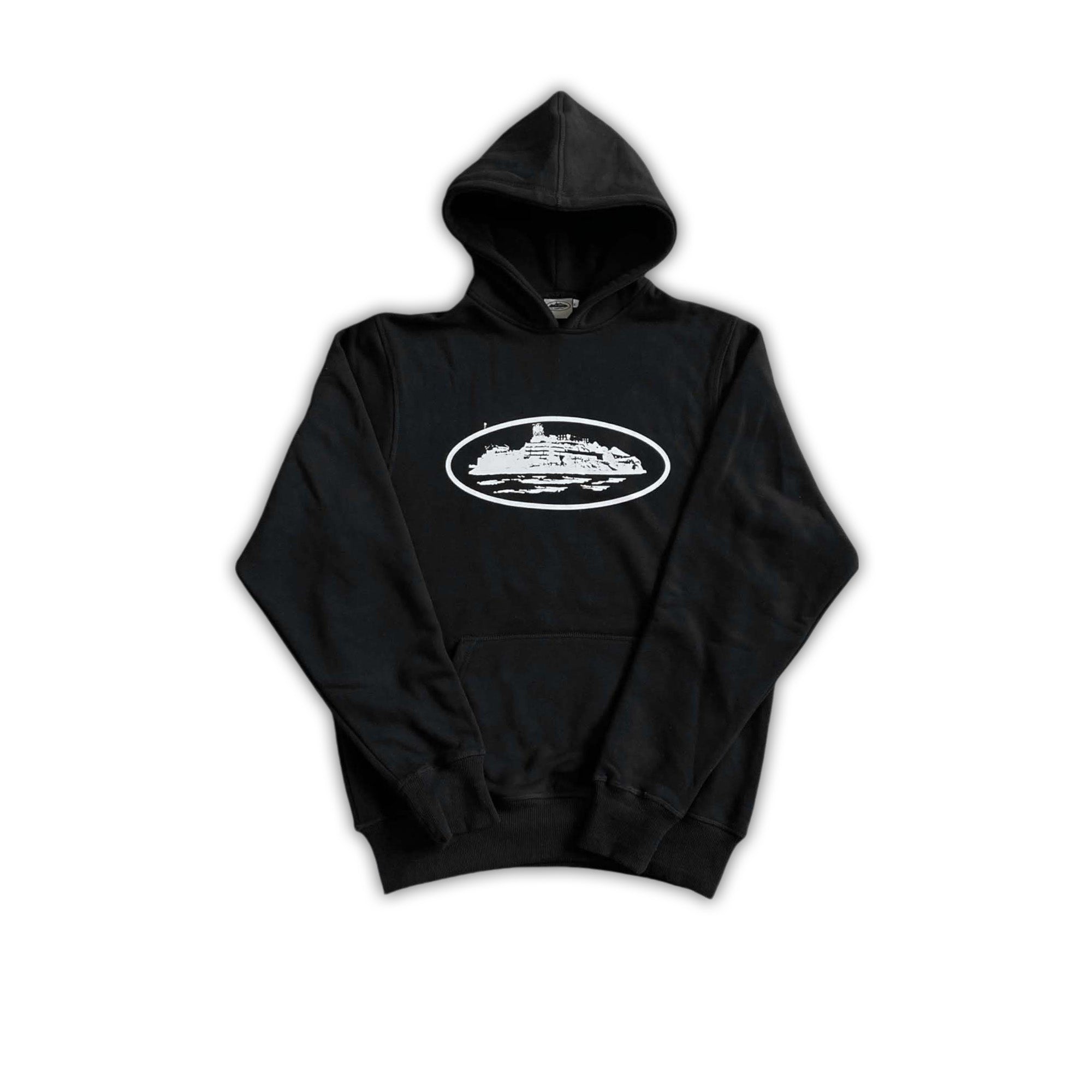 Corteiz Alcatraz Hoodie Black