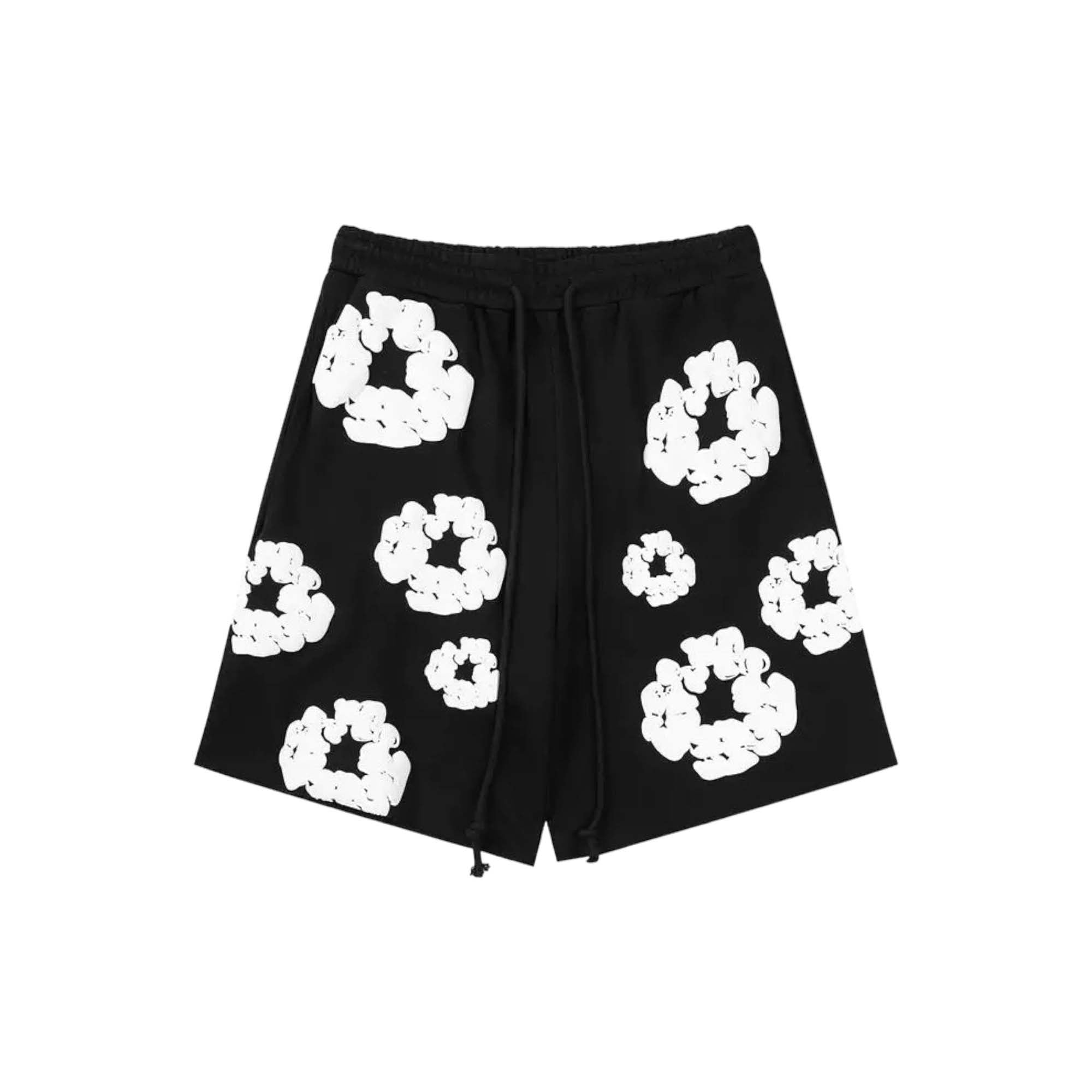 Denim Tears The Cotton Wreath Shorts Black