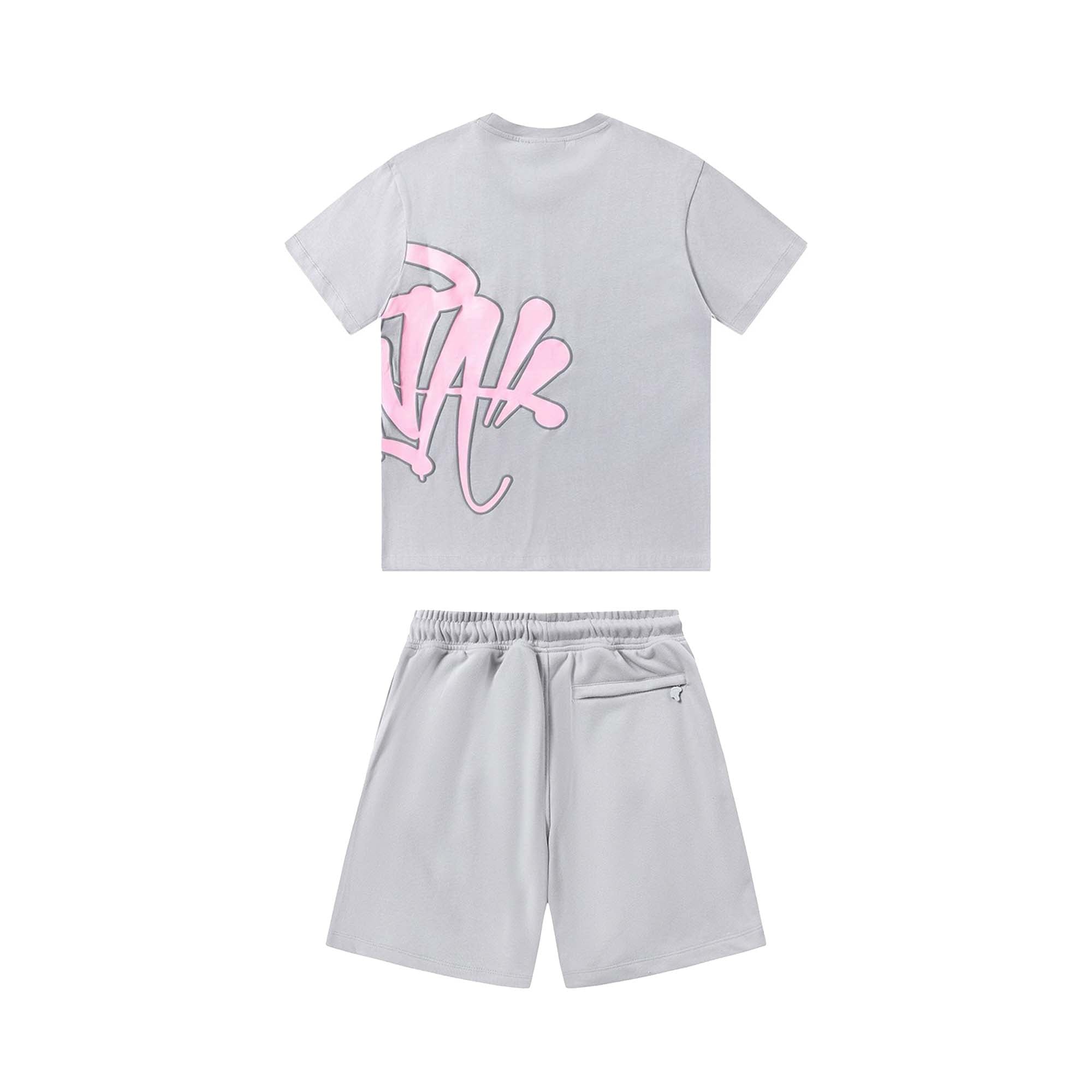 Syna World Short Set Gray & Pink