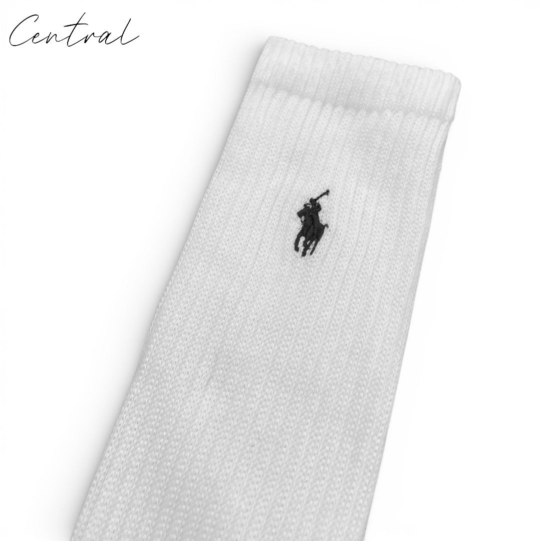 Ralph Lauren White Crew Socks 6-Pack”Long”