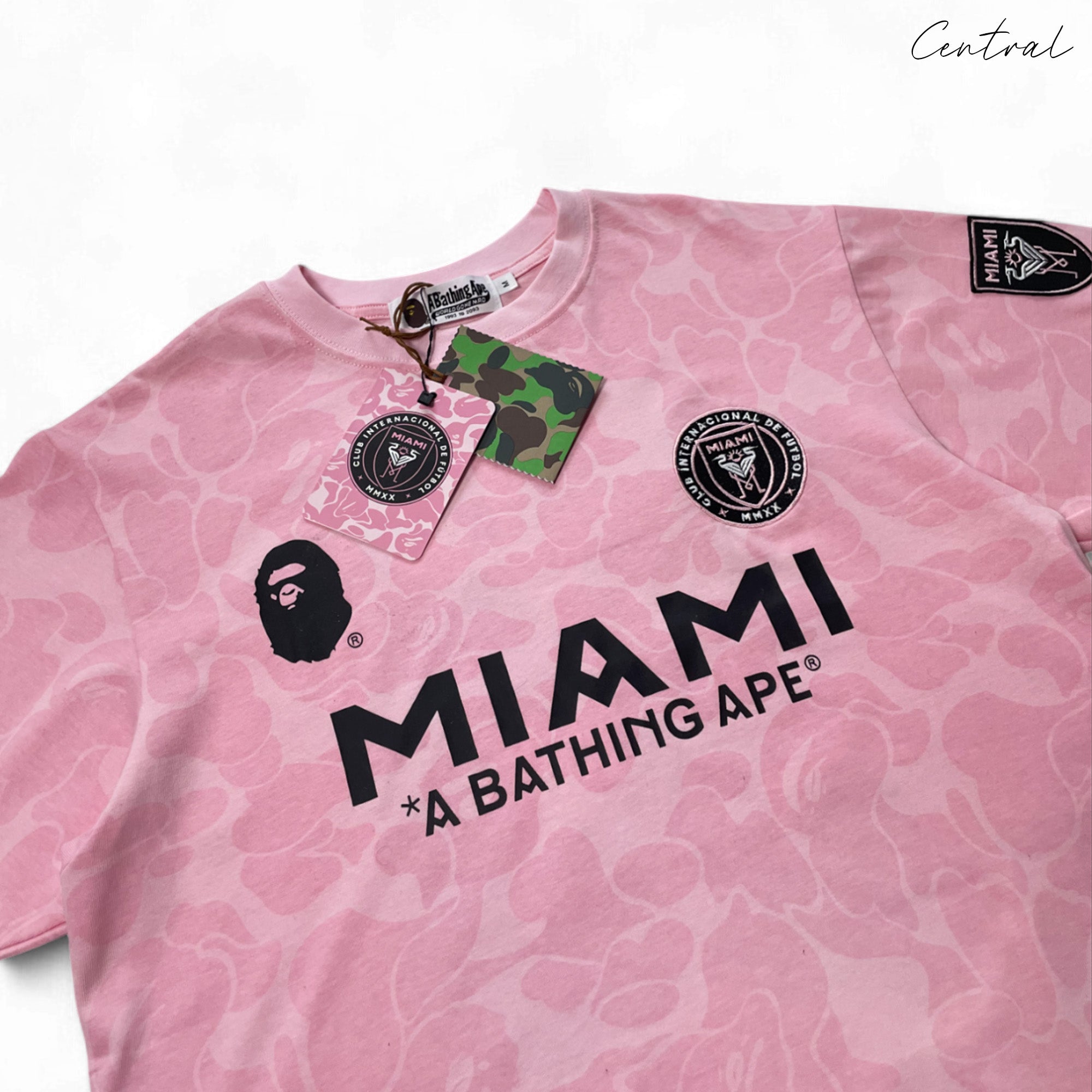 BAPE x Inter Miami Camo Tshirt "Pink"