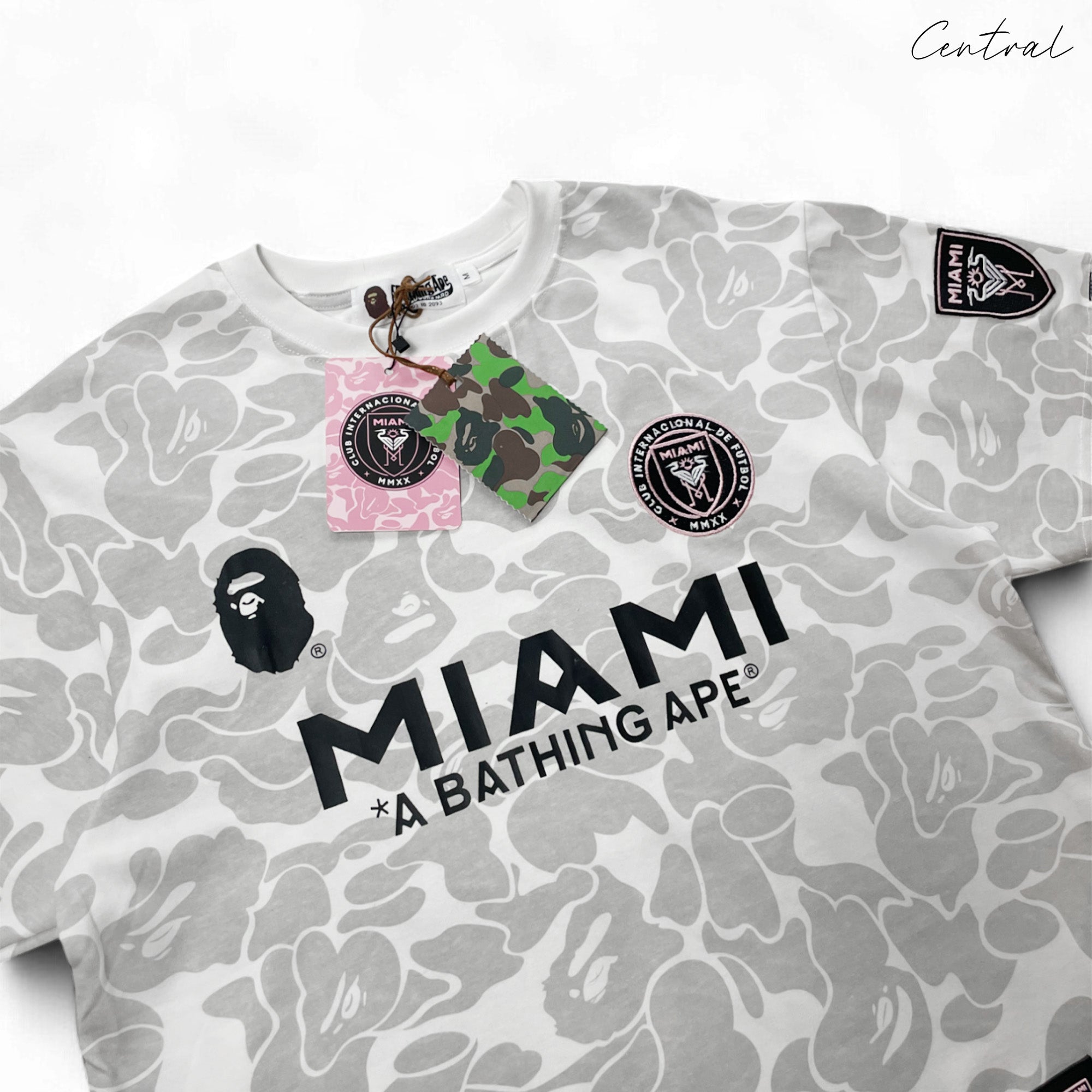 BAPE x Inter Miami Camo Tshirt "white"