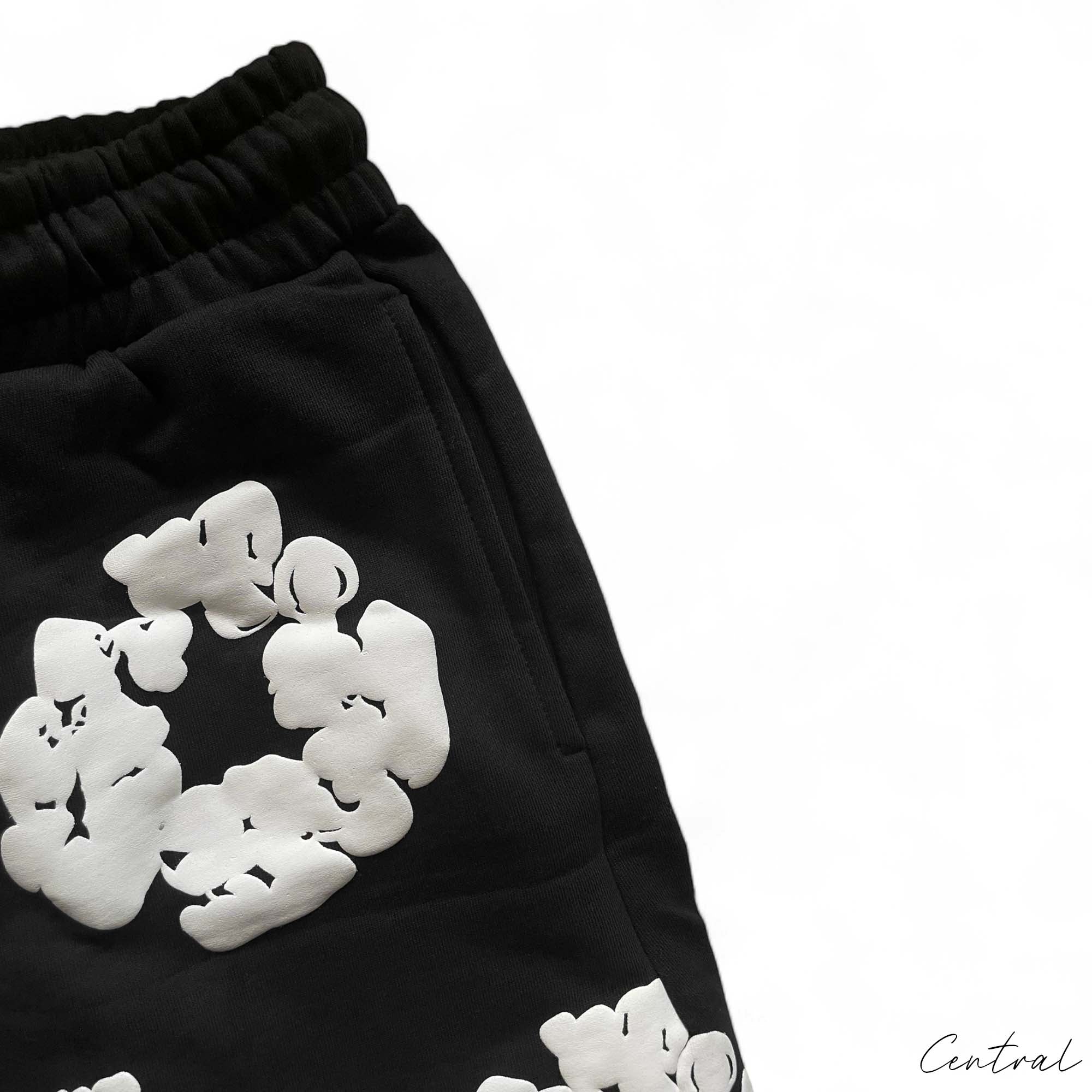 Denim Tears The Cotton Wreath Shorts Black