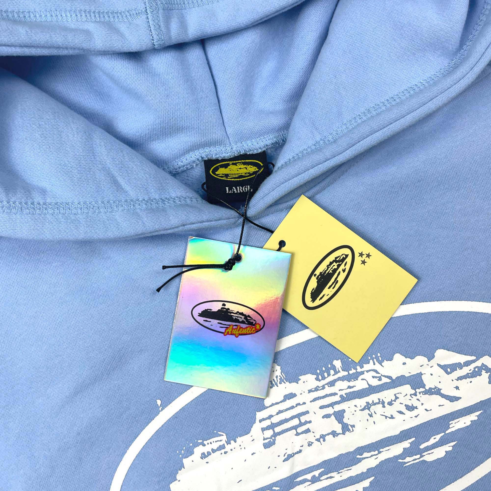 Corteiz Alcatraz Hoodie Baby Blue
