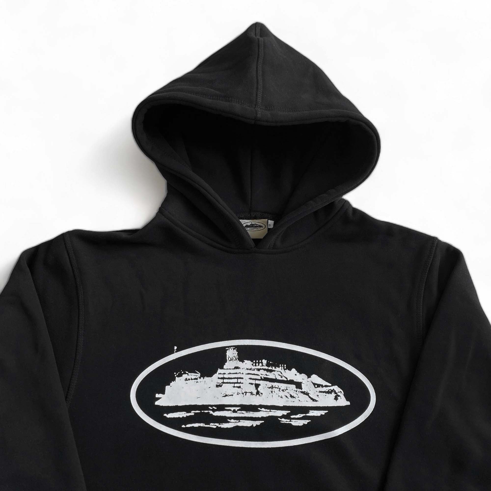 Corteiz Alcatraz Hoodie Black
