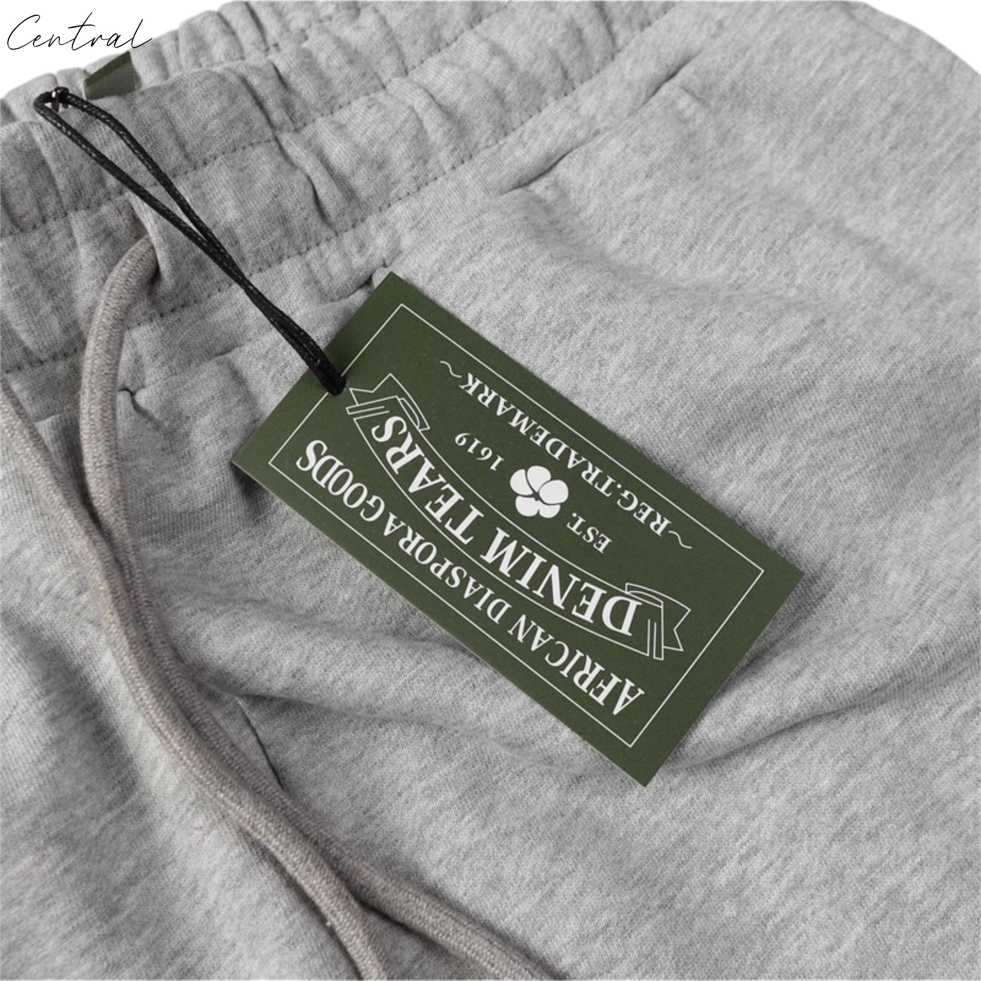 DENIM TEARS THE COTTON WREATH SWEATPANTS GRAY