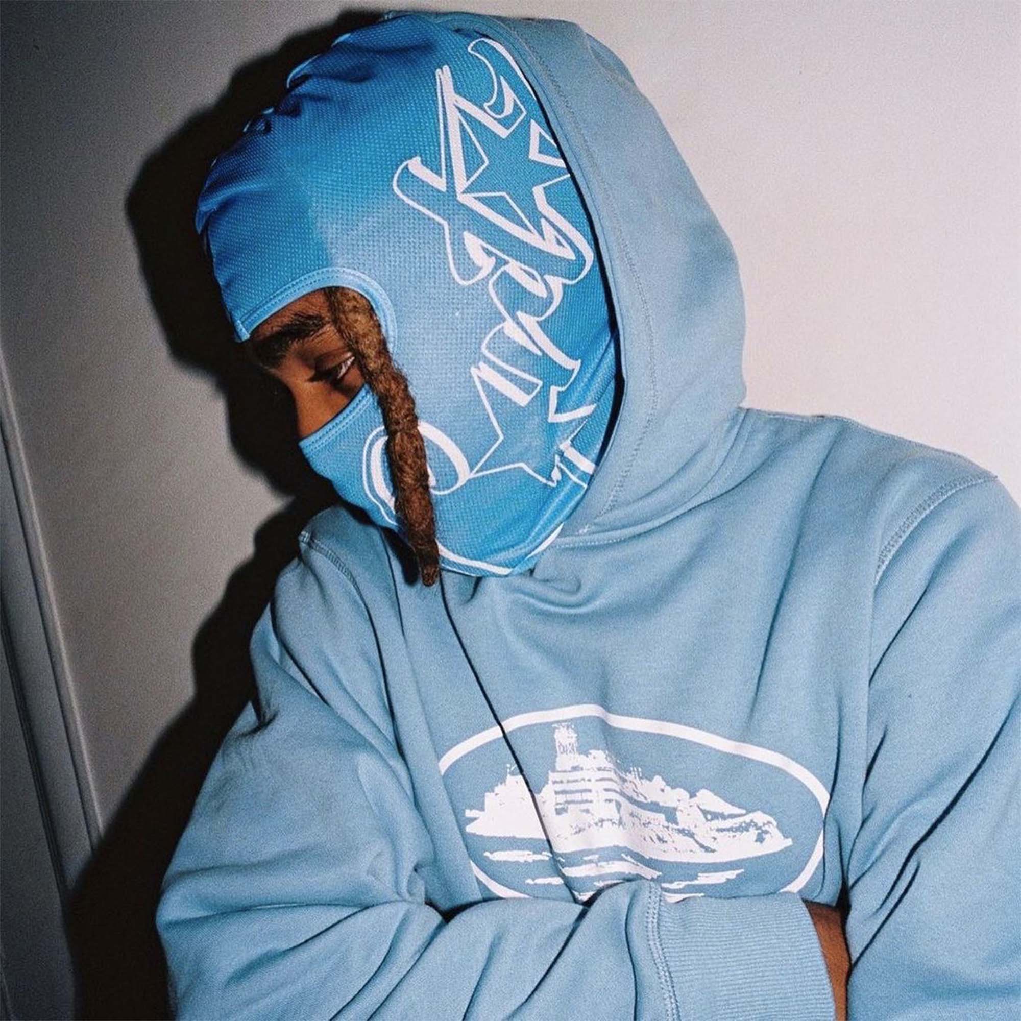 Corteiz Alcatraz Hoodie Baby Blue