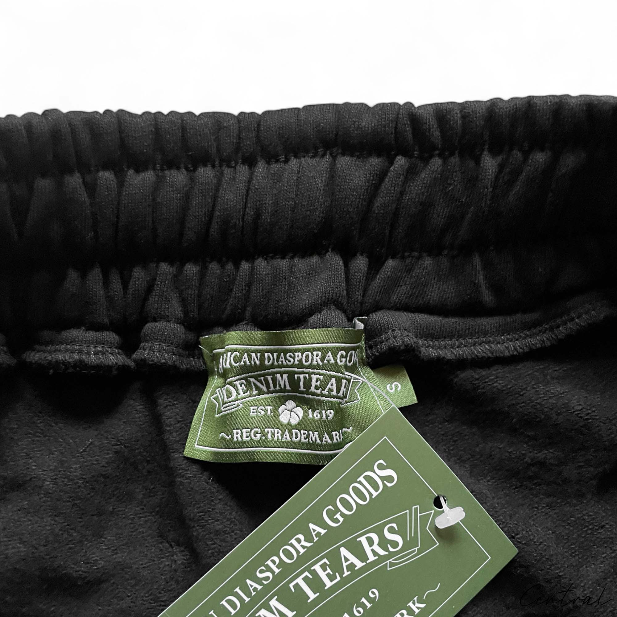 Denim Tears The Cotton Wreath Shorts Black