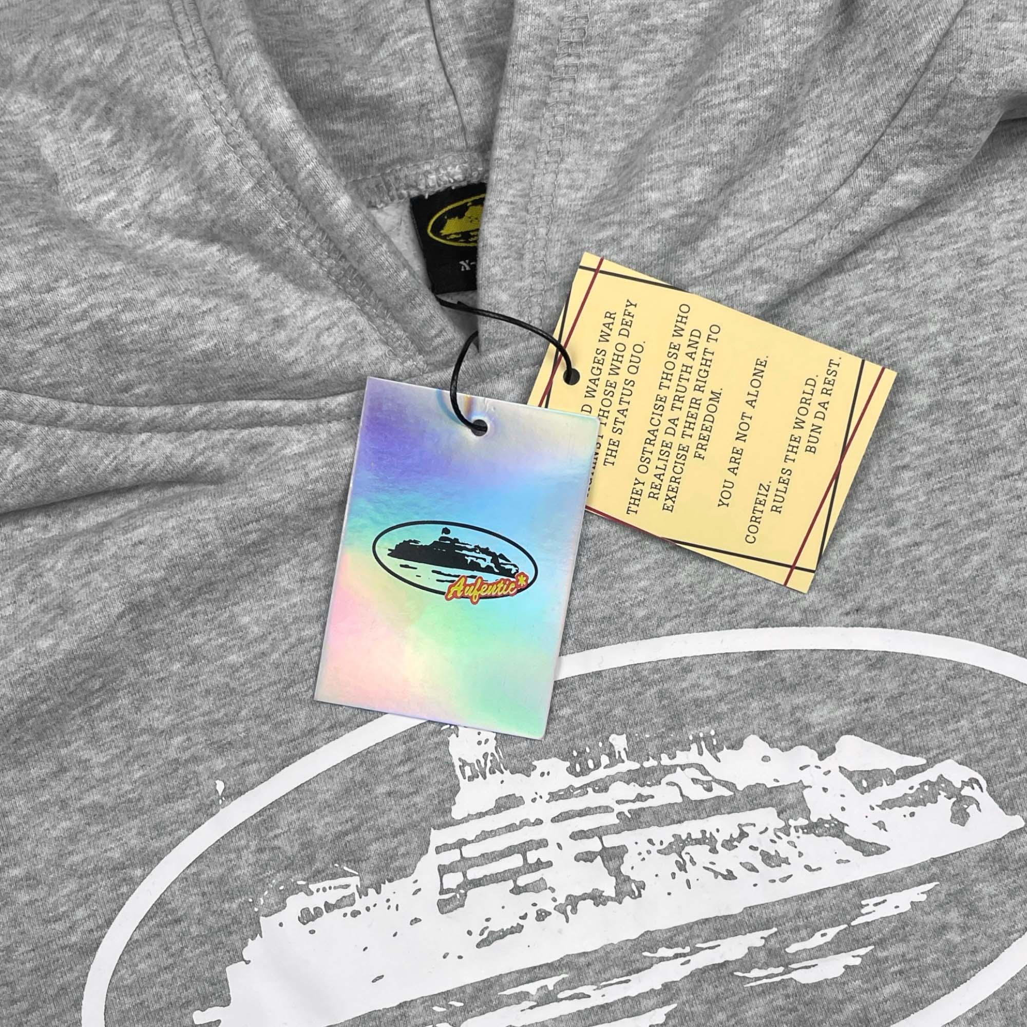 Corteiz Alcatraz Hoodie Grey