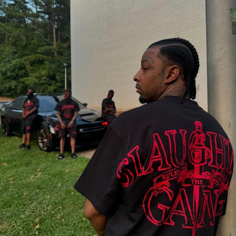 Corteiz x Slaughter Gang 21 Savage T-shirt