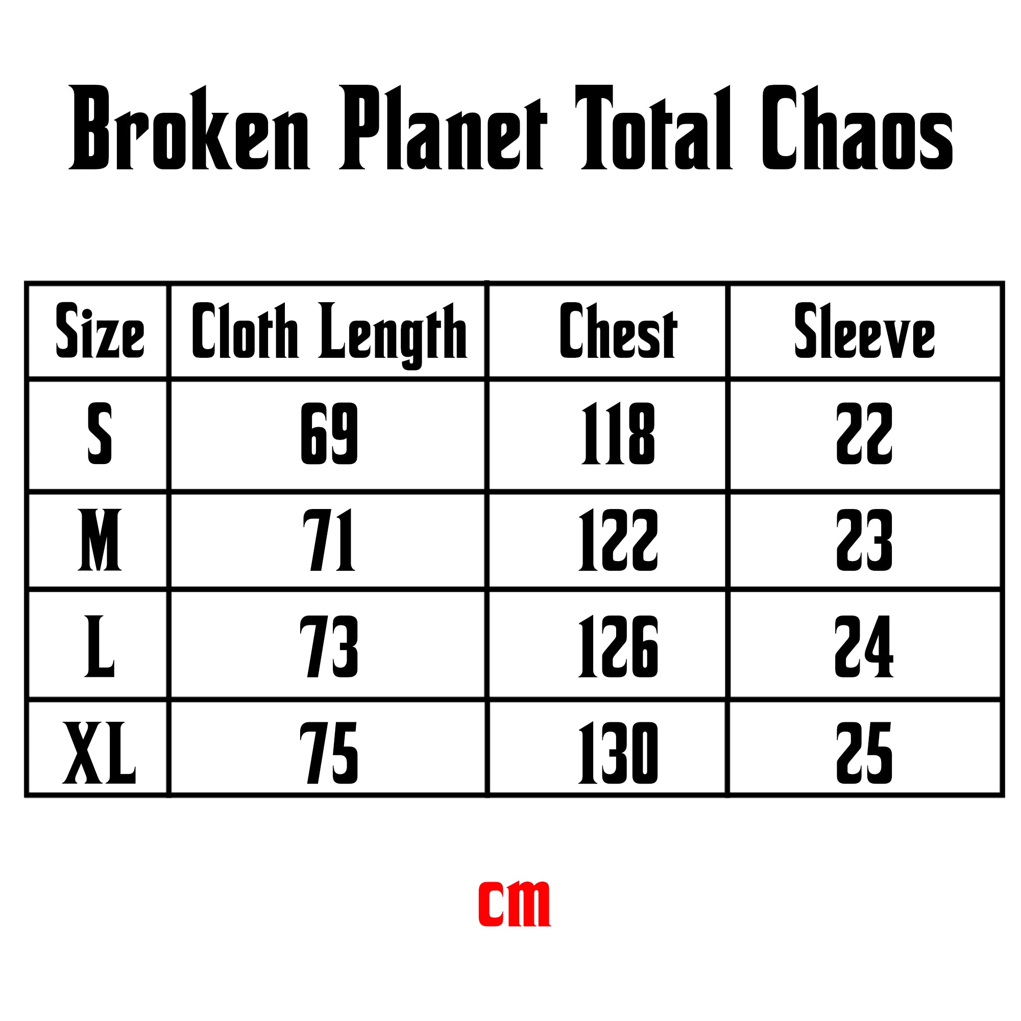 Broken Planet Total Chaos T-shirt