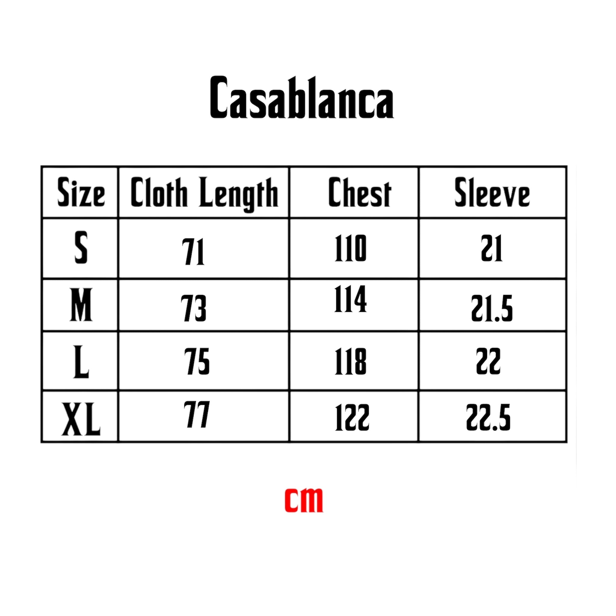 Casablanca t-shirt by Central.ae, featuring a comfortable fit with a stylish design, shown on a plain background.