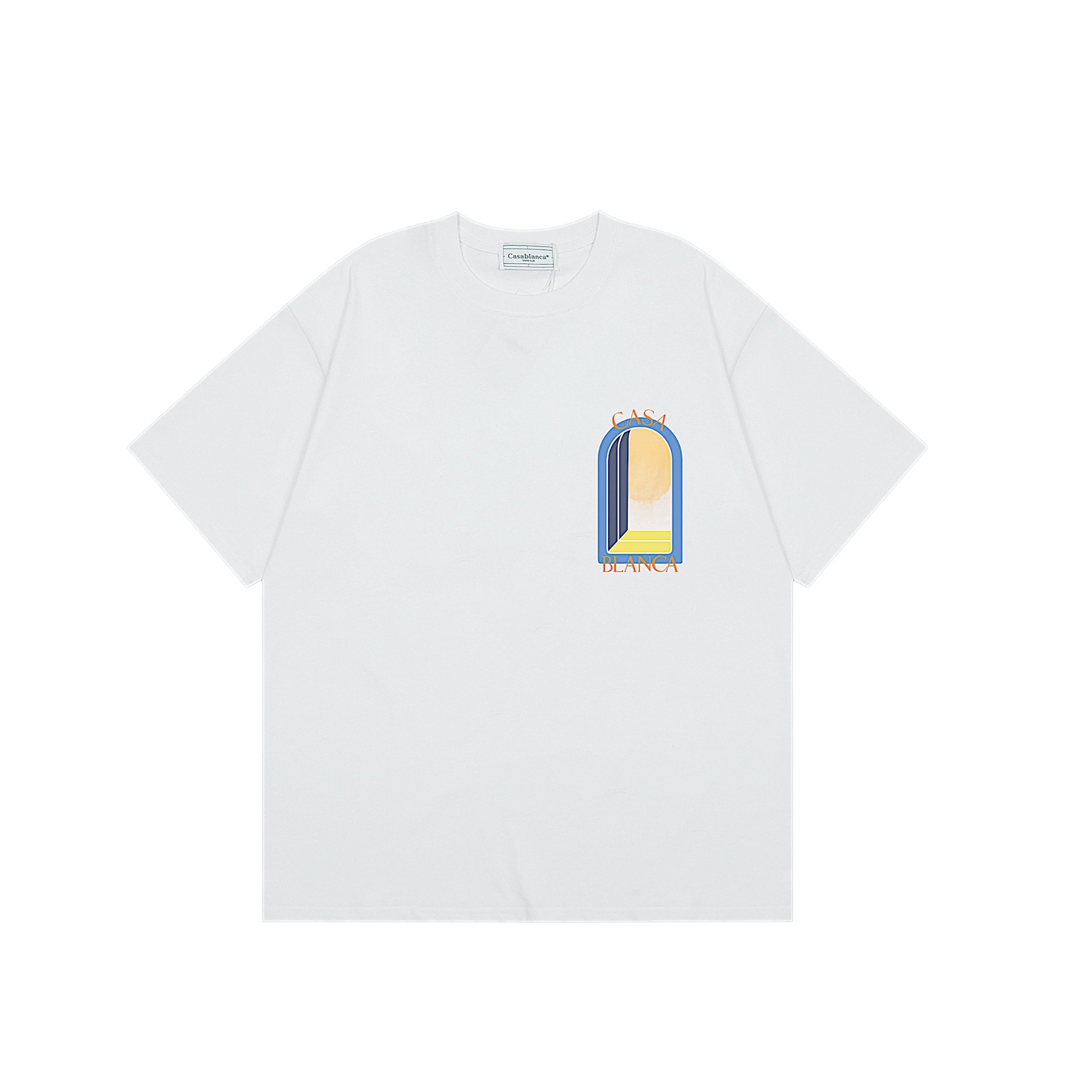 Casablanca t-shirt by Central.ae featuring a modern design and soft fabric in a casual setting.