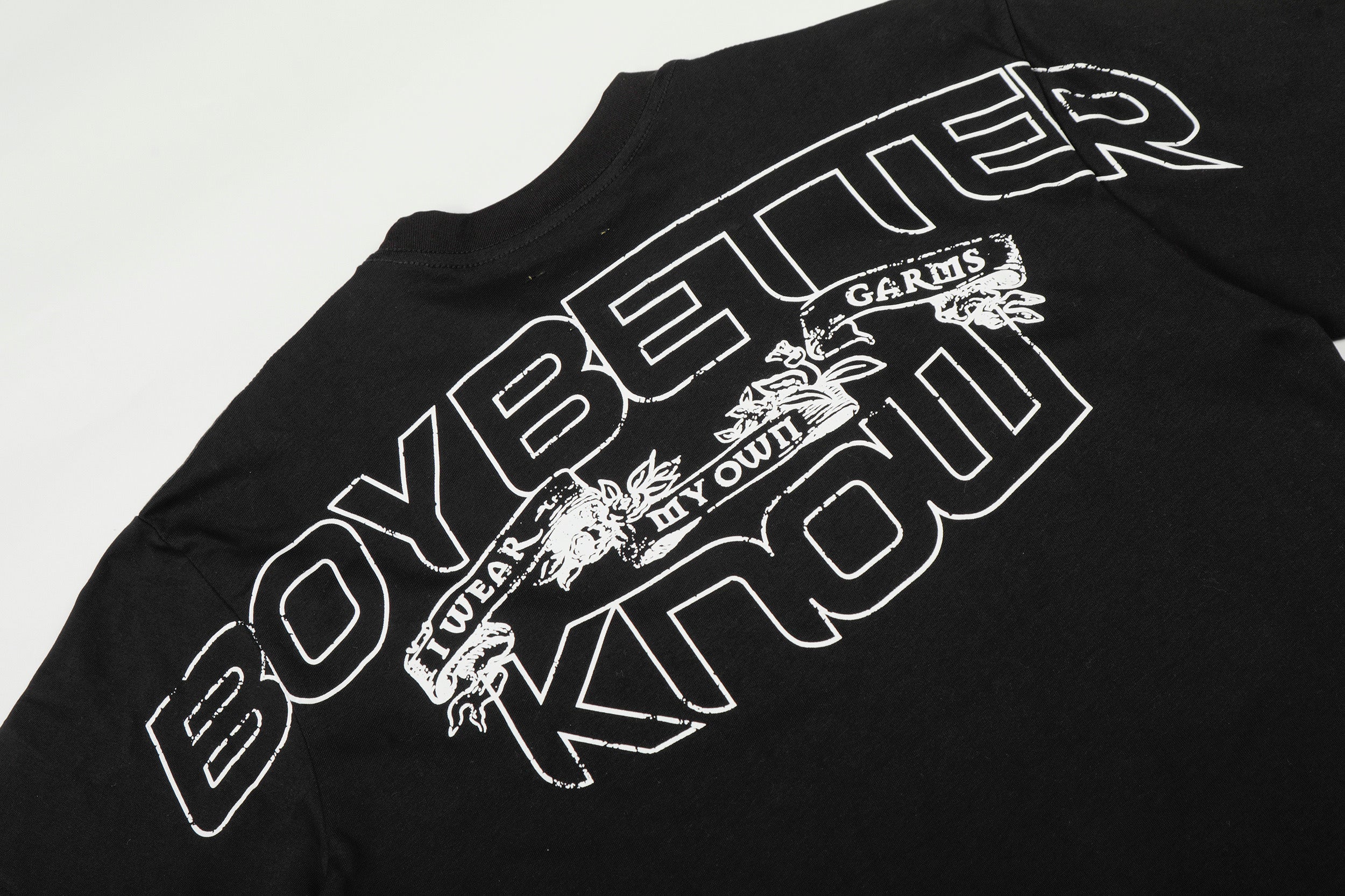 Corteiz x BBK Royale Tee in black featuring a graphic design, short sleeves, and a relaxed fit by Central Ae.