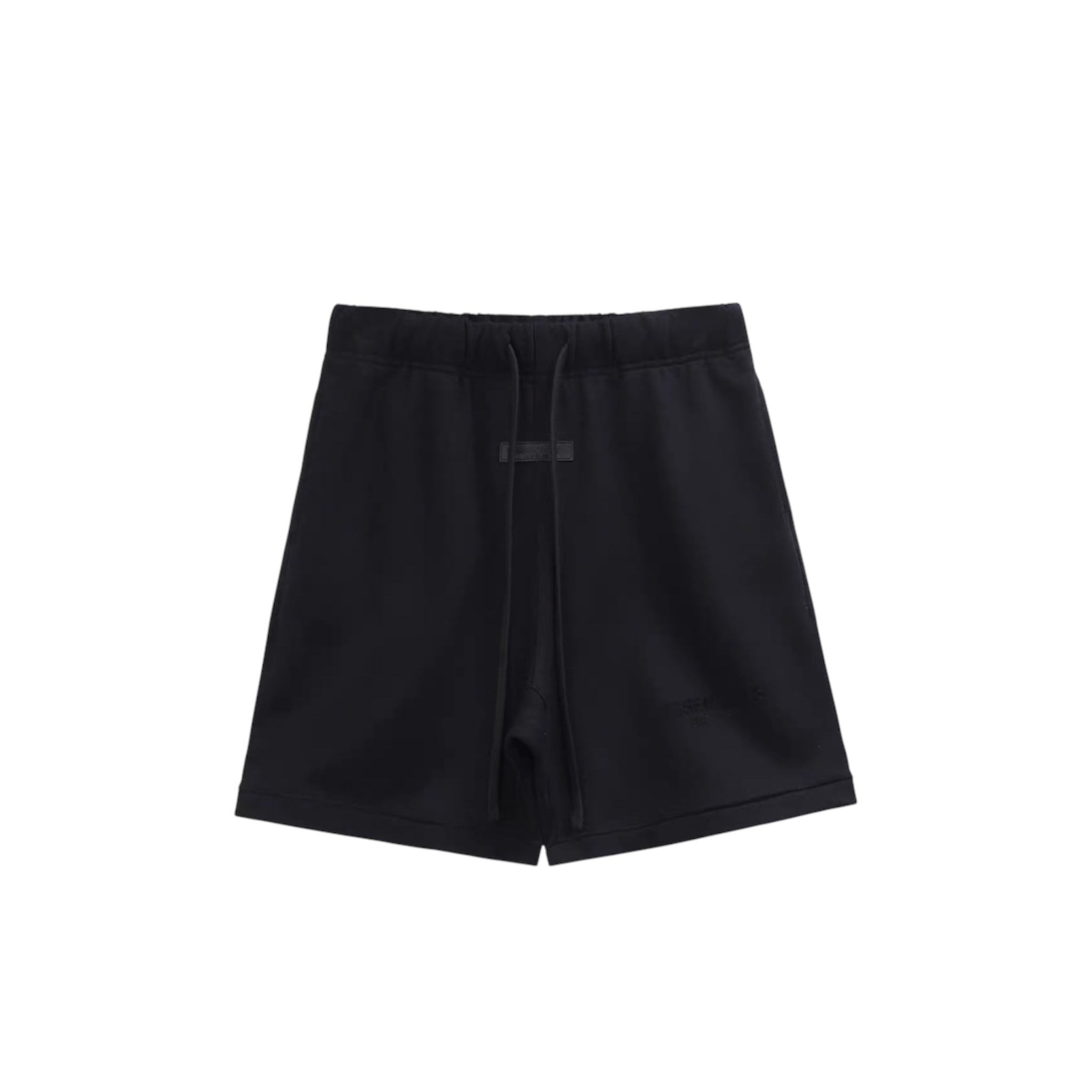 Essential short in black by CENTRAL AE, featuring a relaxed fit and lightweight fabric for casual summer wear.