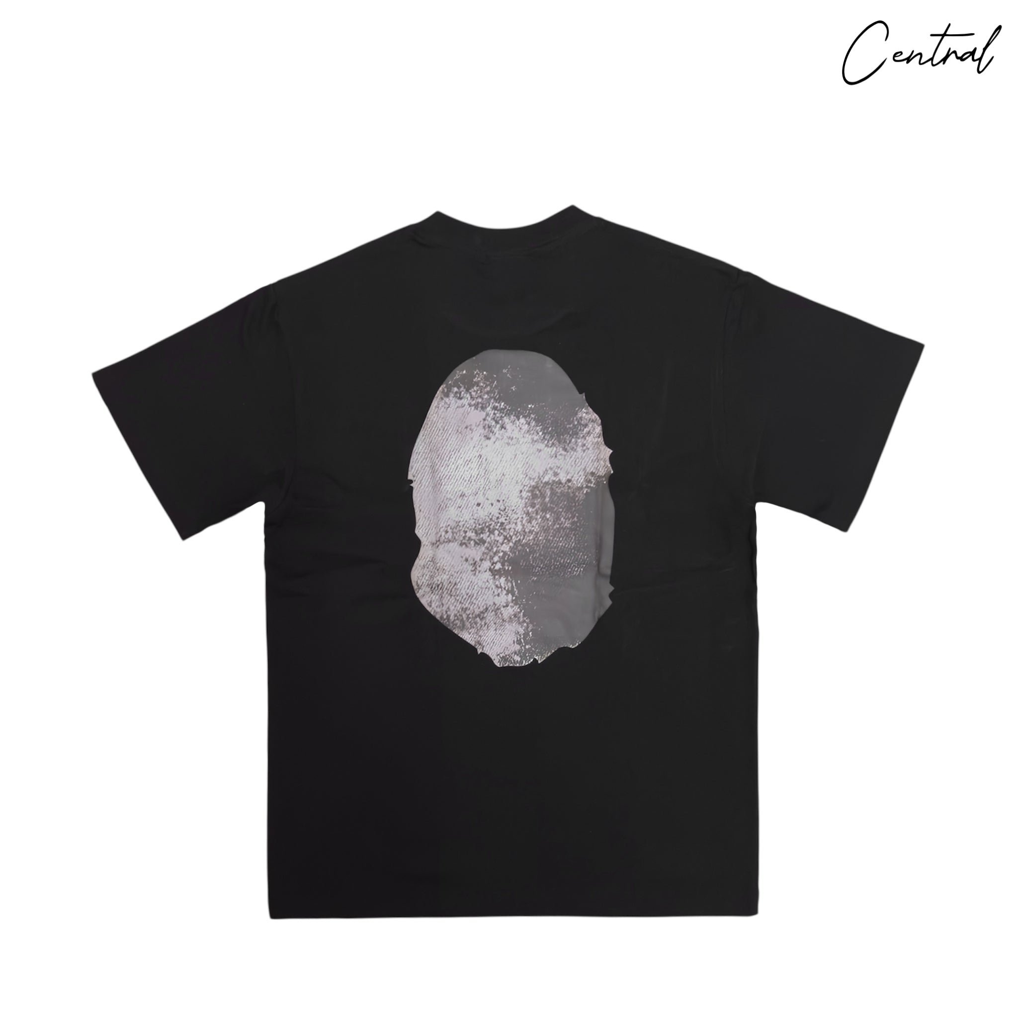 High Tone Bleach Big Ape Head Tee by Central Ae featuring a unique bleached design and a bold ape graphic.