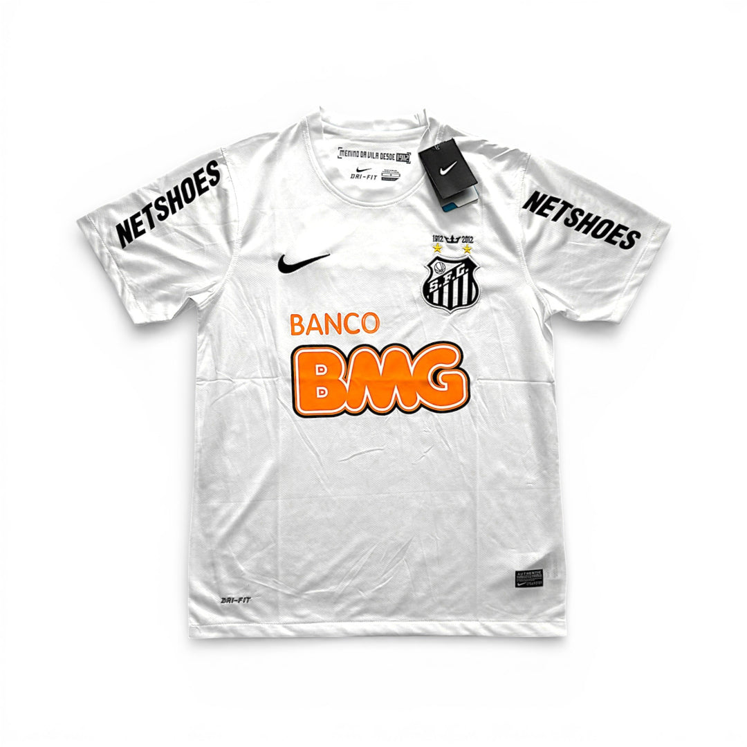 Santos 2012/2013 home shirt featuring team colors and logo, displayed on a neutral background.