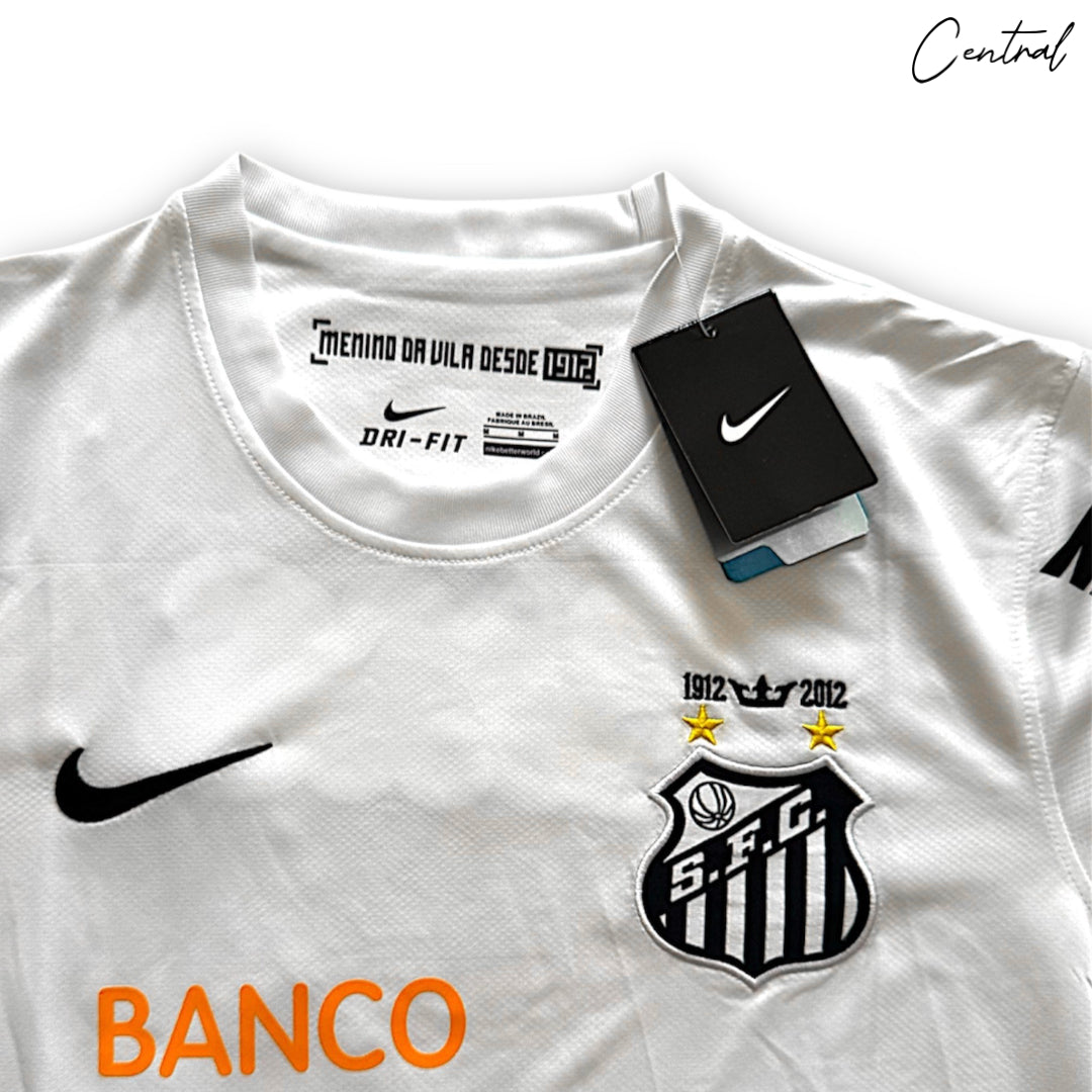 Santos 2012/2013 home shirt featuring team colors and logo, made by Central.ae.