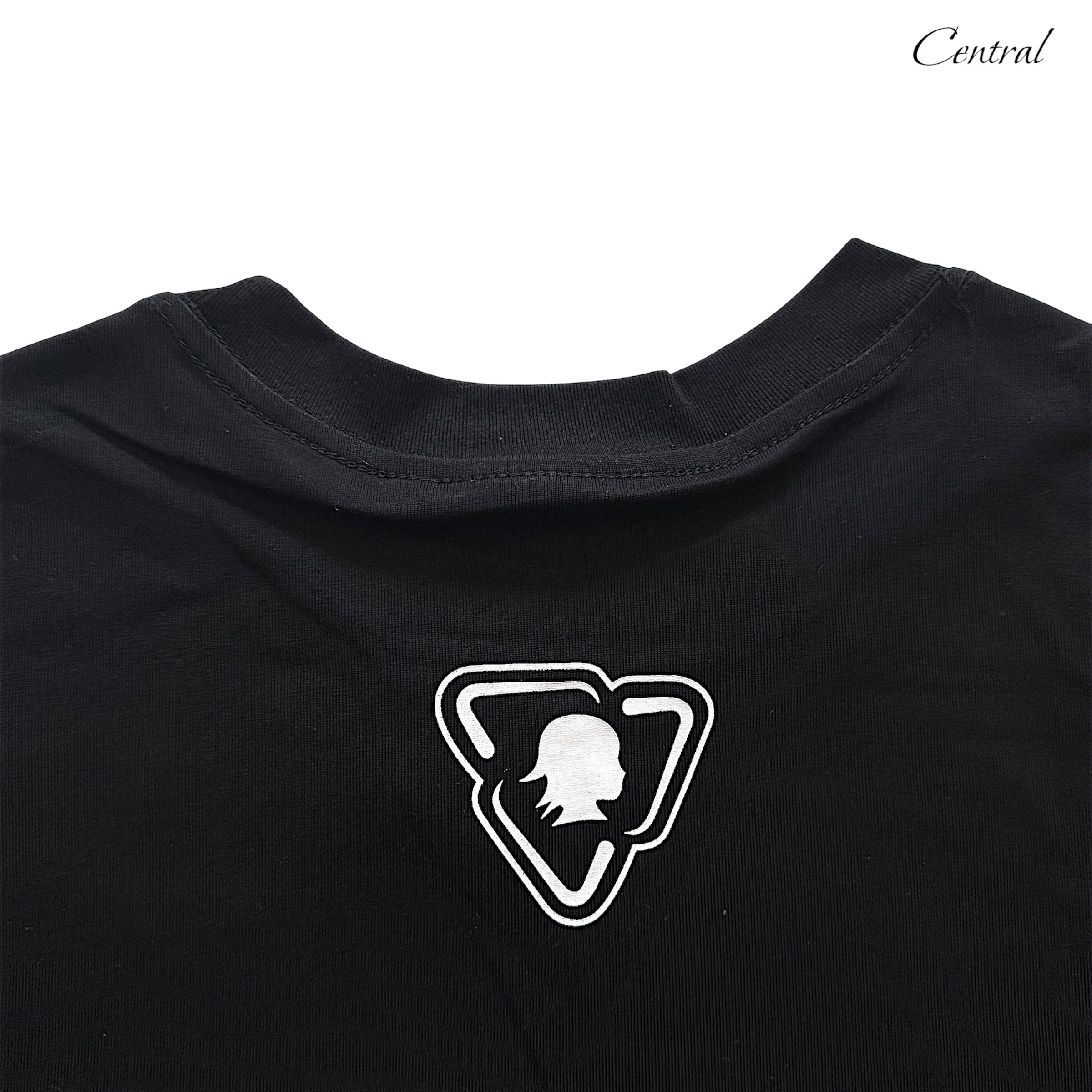 Trapstar x More Bands black OTW tee featuring graphic design and relaxed fit, perfect for casual wear.