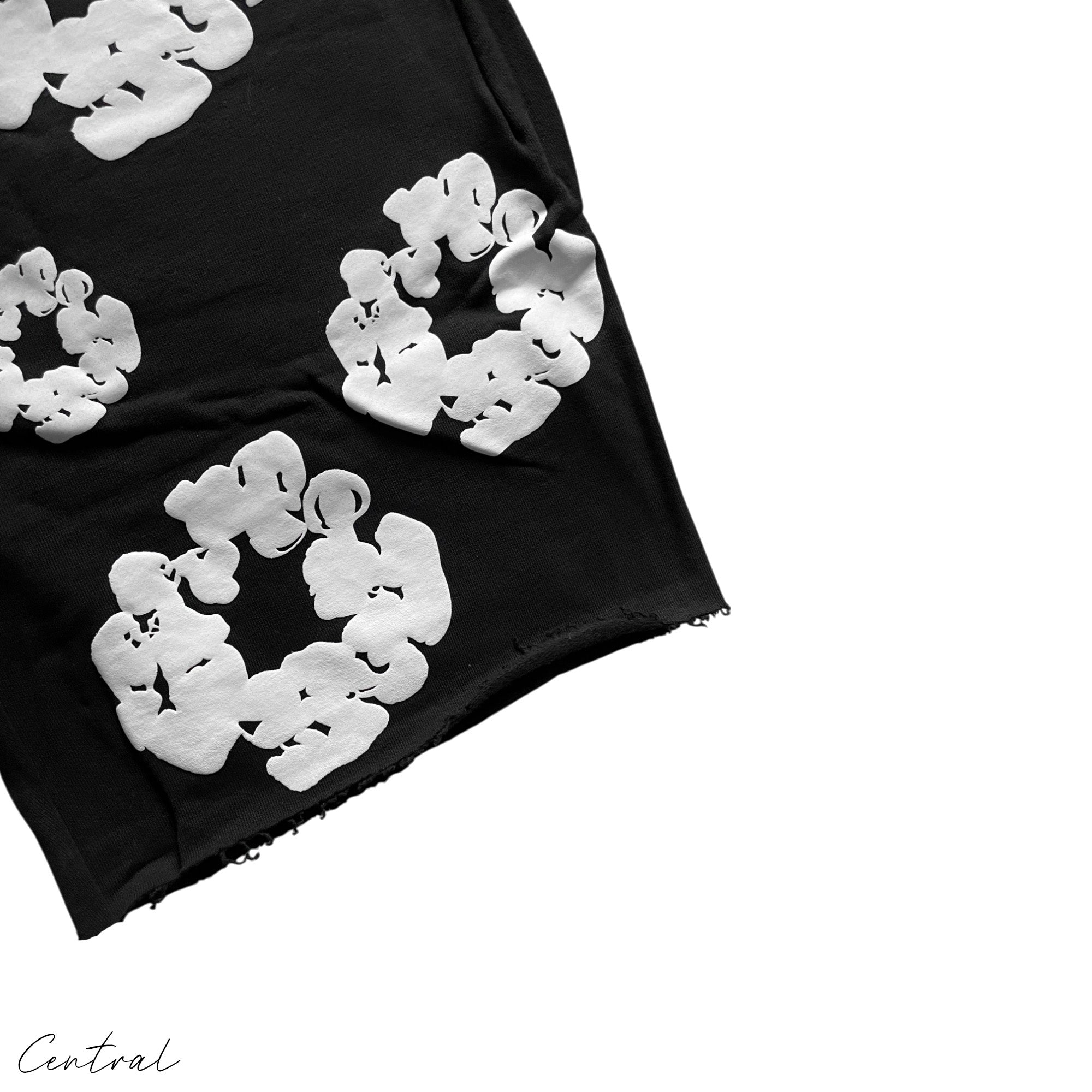 Denim Tears The Cotton Wreath Shorts Black