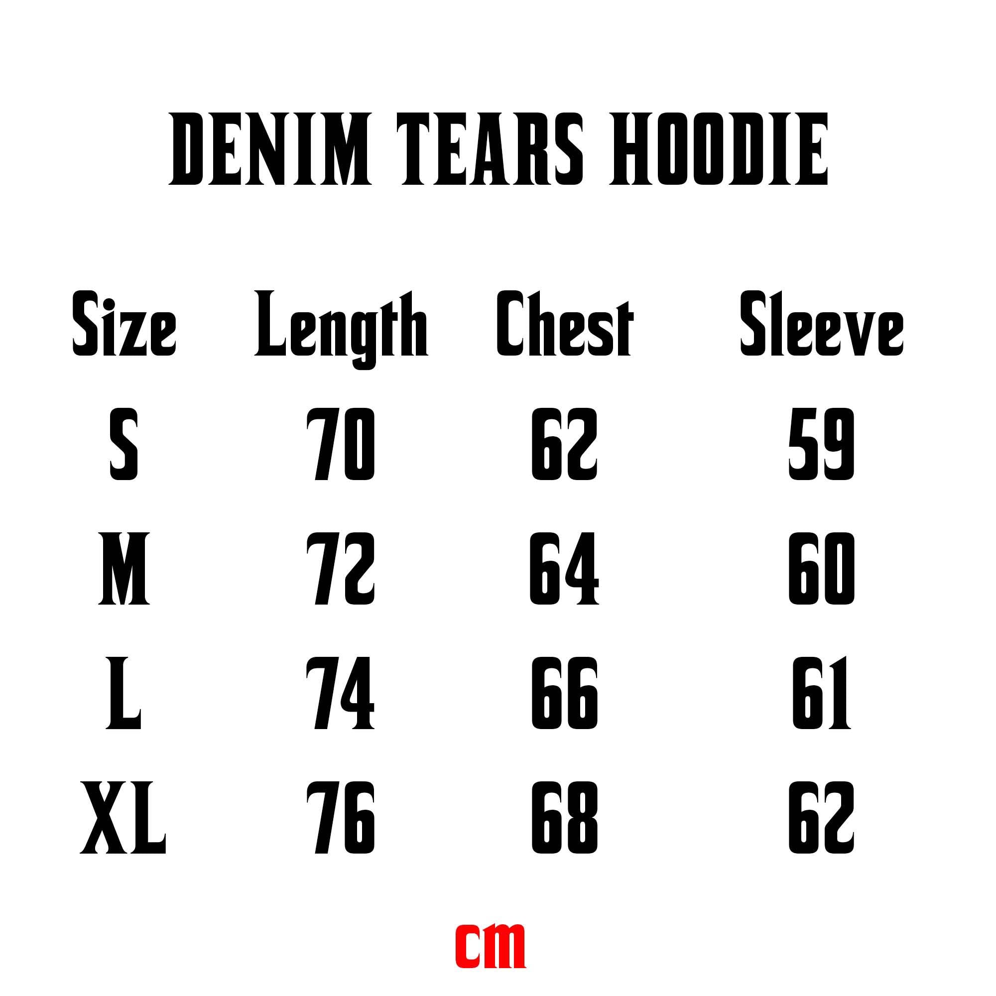 DENIM TEARS THE COTTON WREATH HOODIE BLACK