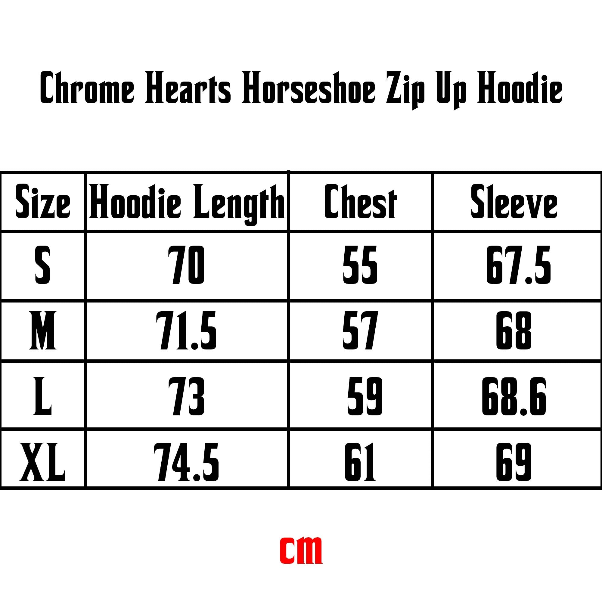 Chrome Hearts Horseshoe Zip Up Hoodie