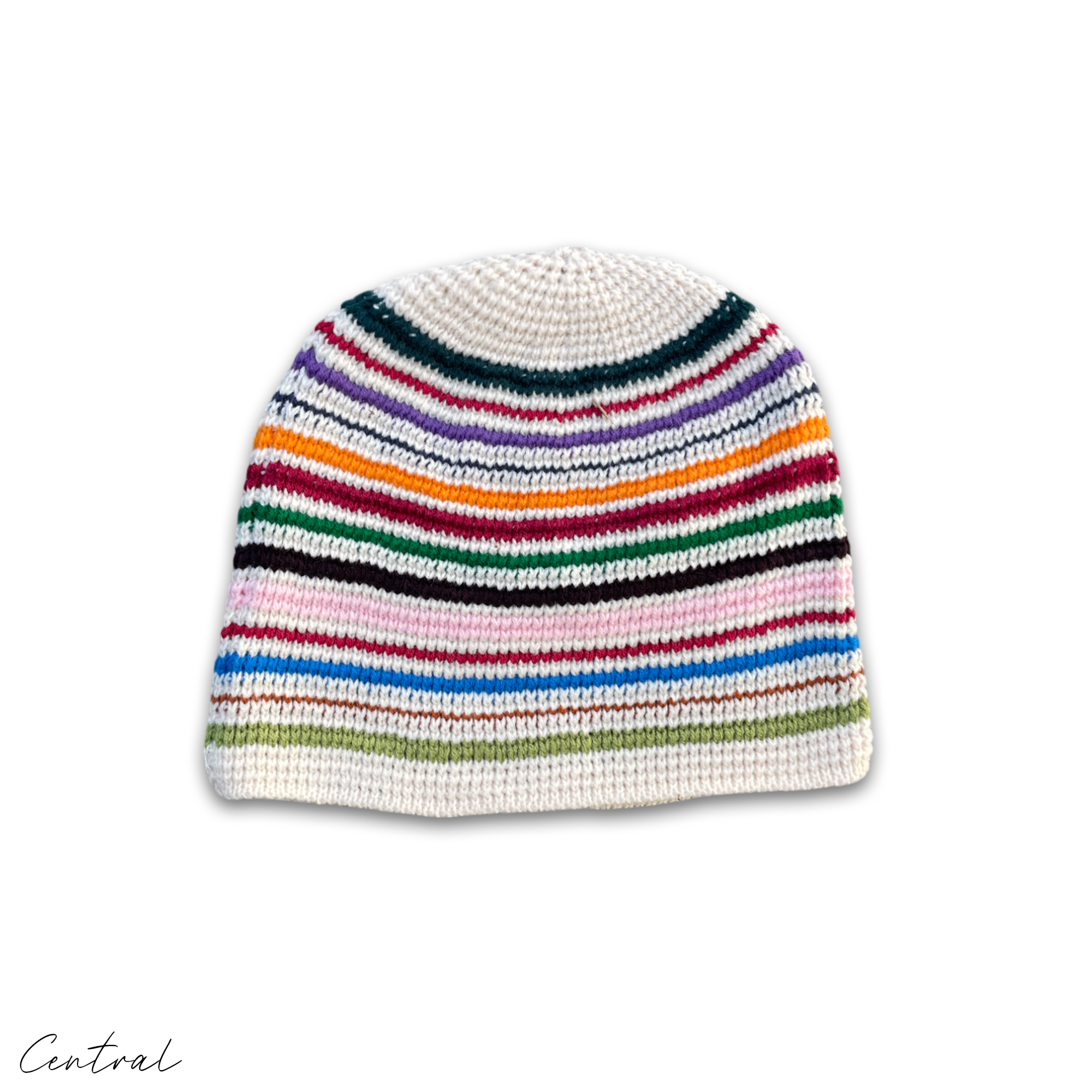 Central ae Corteiz crochet beanie in a stylish design, showcasing intricate stitching and a cozy fit.