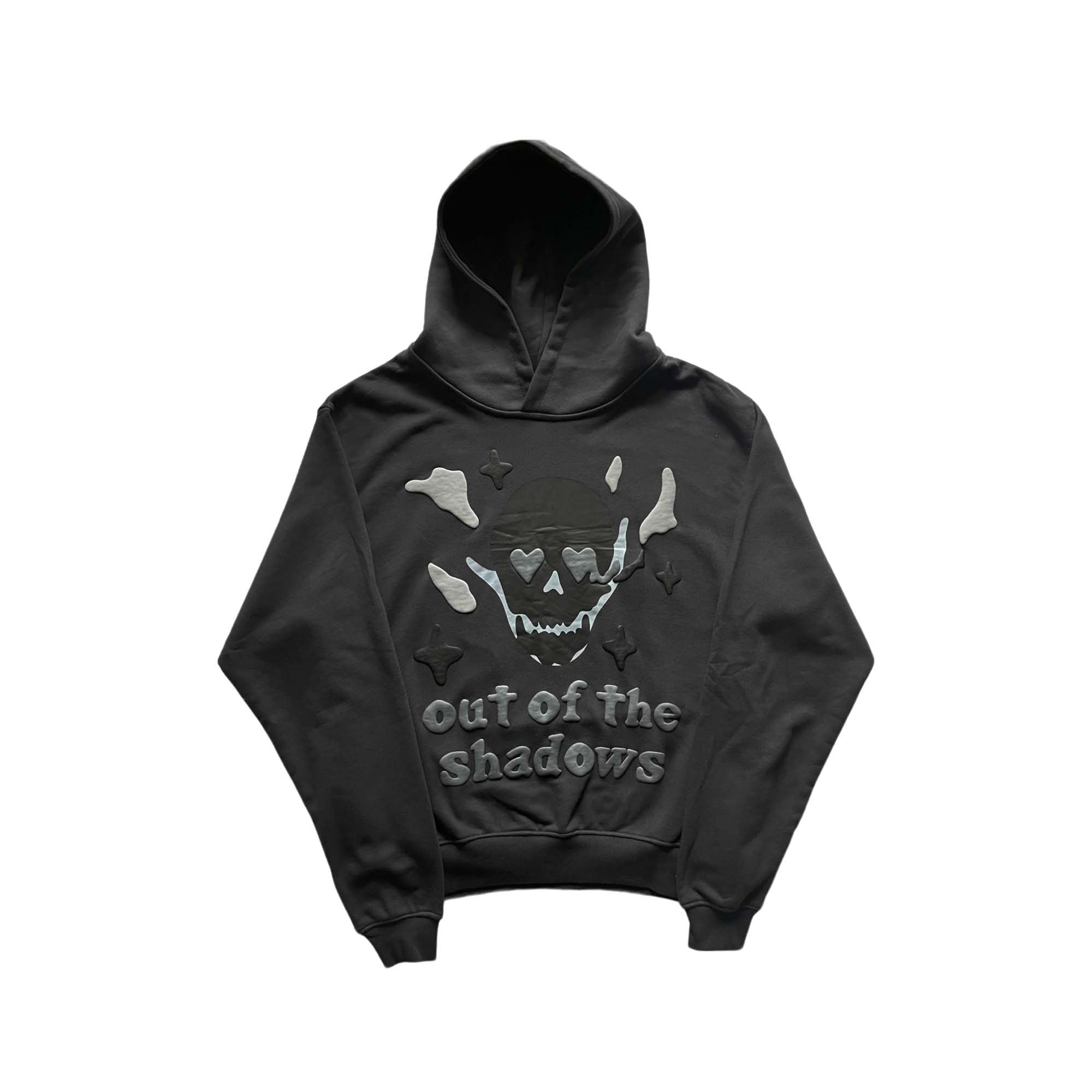 Central ae Broken Planet Out of the Shadows hoodie featuring a unique graphic design and cozy, relaxed fit.