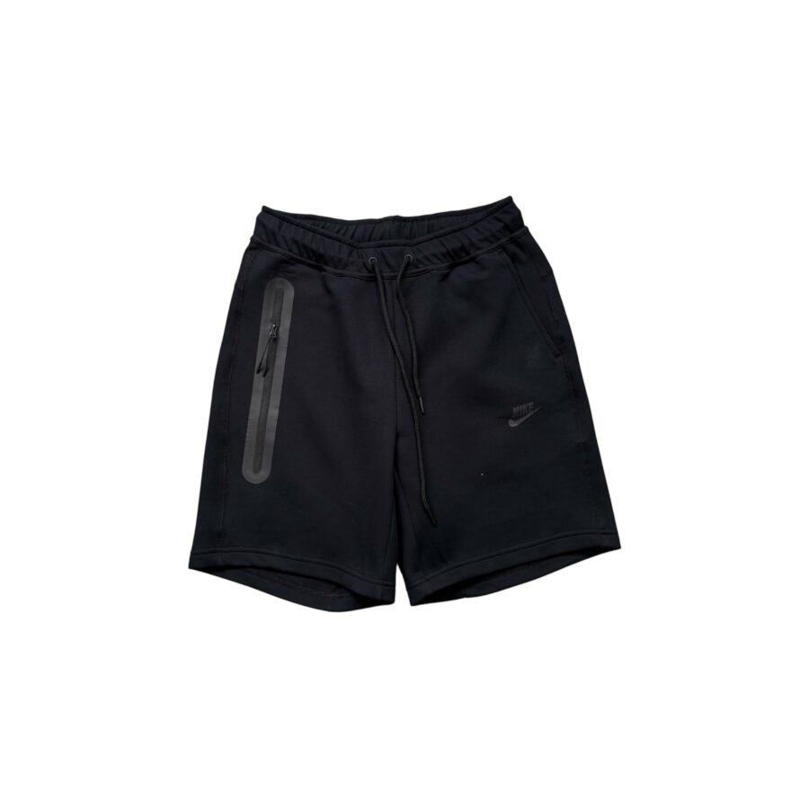 Nike Sportswear Tech Fleece hoodie in black, featuring a sleek design and cozy fabric for casual wear.