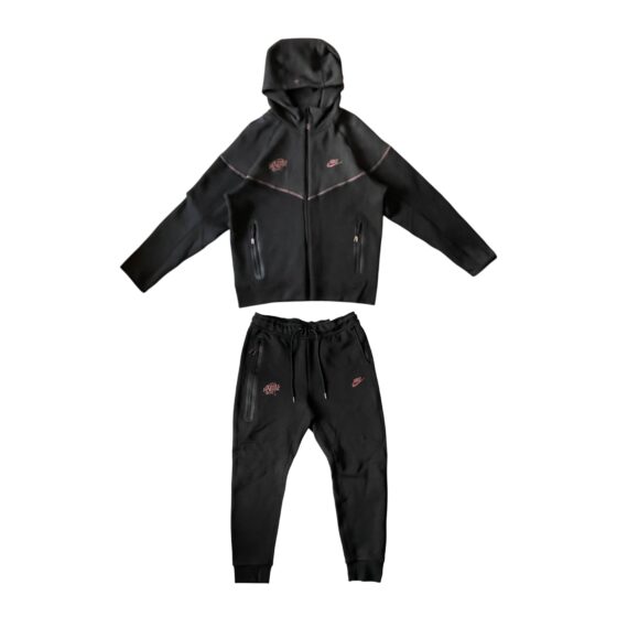 Nike x Central Cee Tech Fleece in black featuring a modern design and soft fabric for comfort and style.