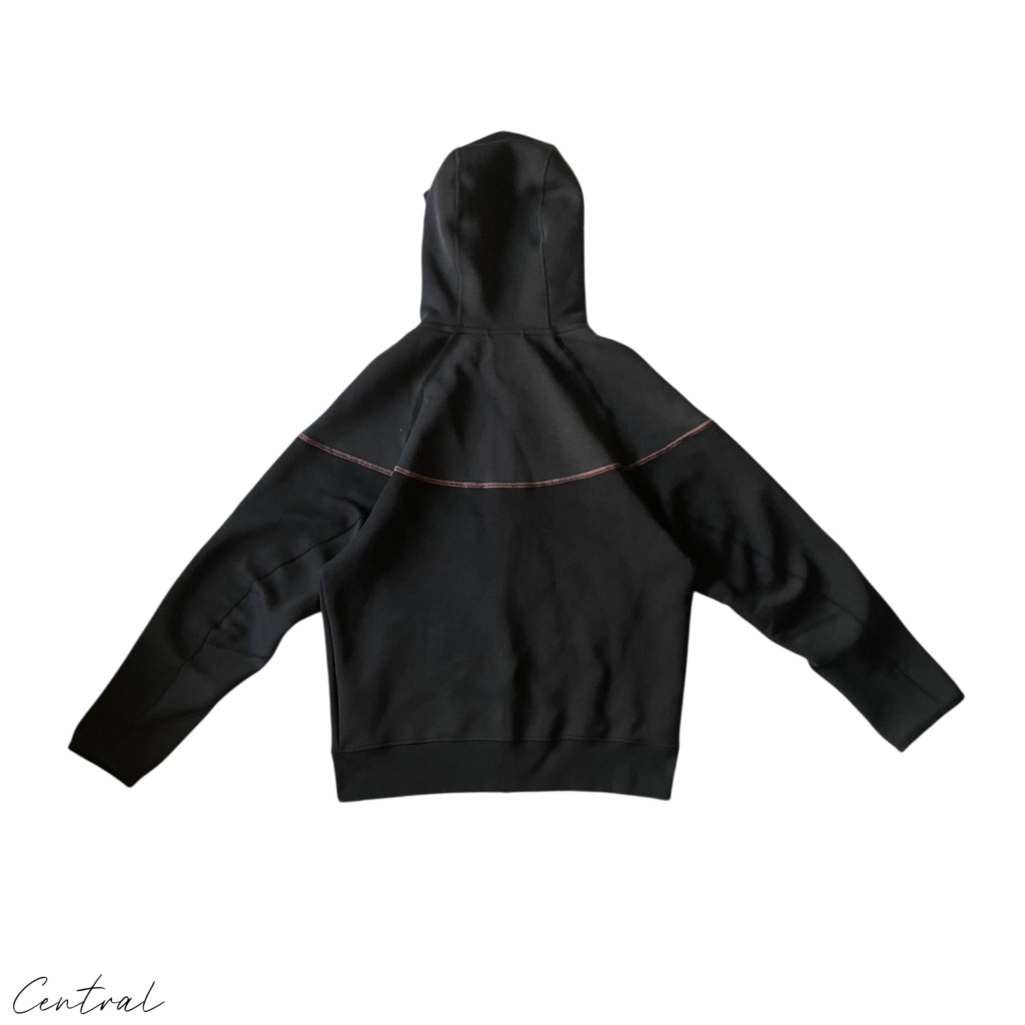 Nike x Central Cee Tech Fleece in gray showcasing relaxed fit and soft fabric, perfect for casual wear.
