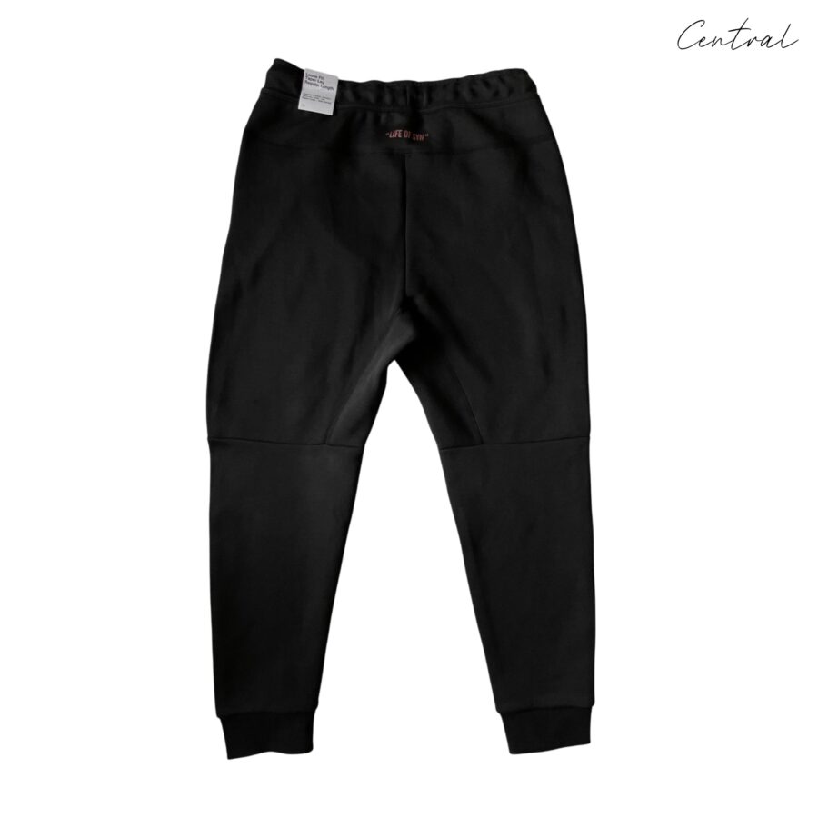 Nike x Central Cee Tech Fleece in black, showcasing the stylish hood and soft fabric texture.
