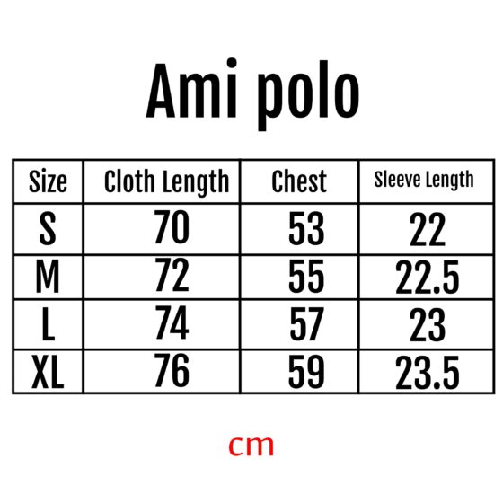 Ami Paris ADC embroidered polo shirt by Central Ae, featuring intricate embroidery and a classic polo design.