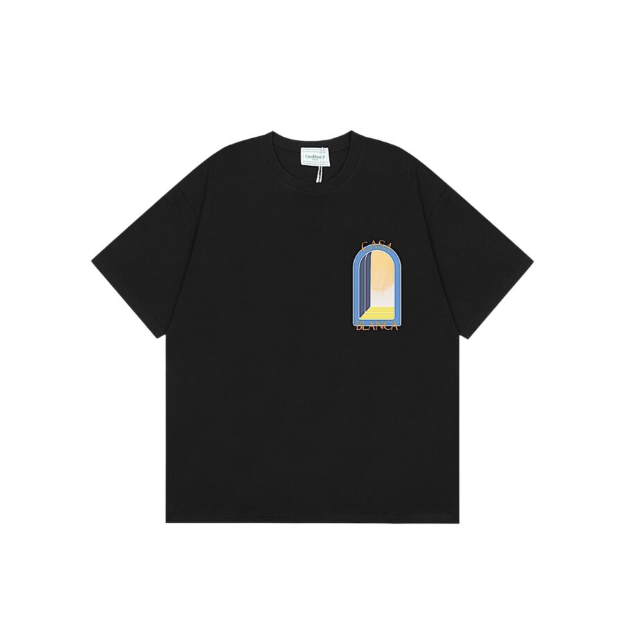 Casablanca t-shirt by Central.ae featuring a vibrant design and comfortable fit, displayed on a neutral background.