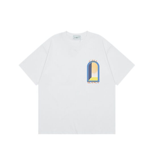 Casablanca t-shirt by Central.ae featuring a modern design and soft fabric in a casual setting.