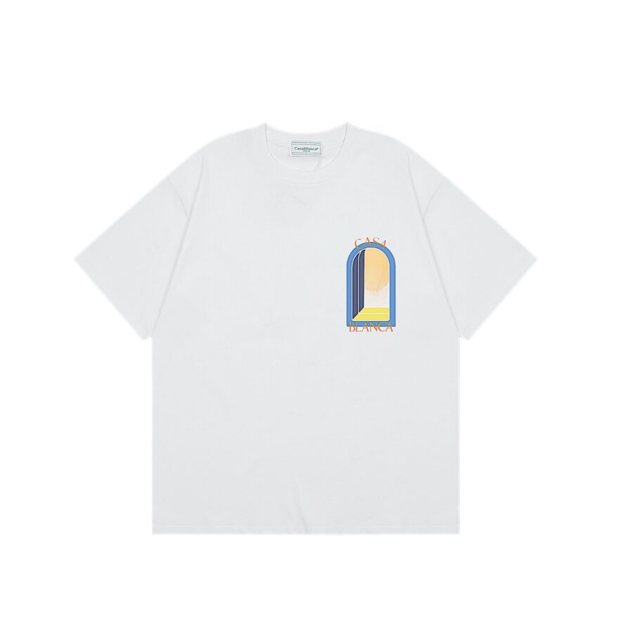 Casablanca t-shirt by Central.ae featuring a modern design and soft fabric in a casual setting.