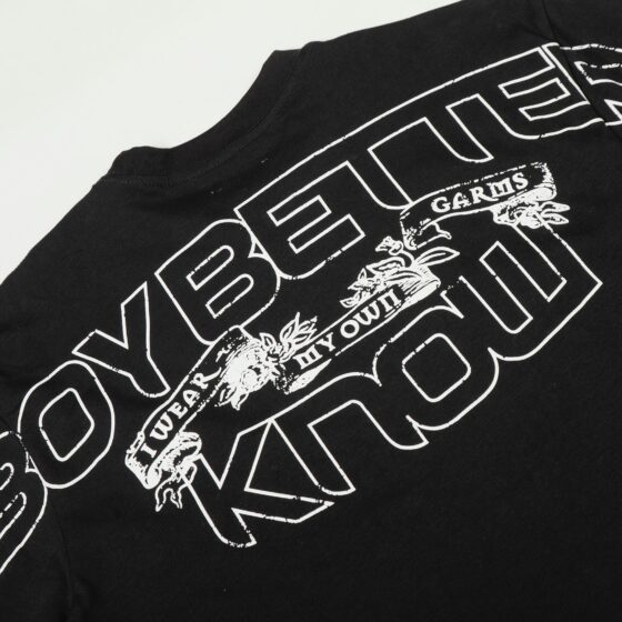 Corteiz x BBK Royale Tee in black featuring a graphic design, short sleeves, and a relaxed fit by Central Ae.