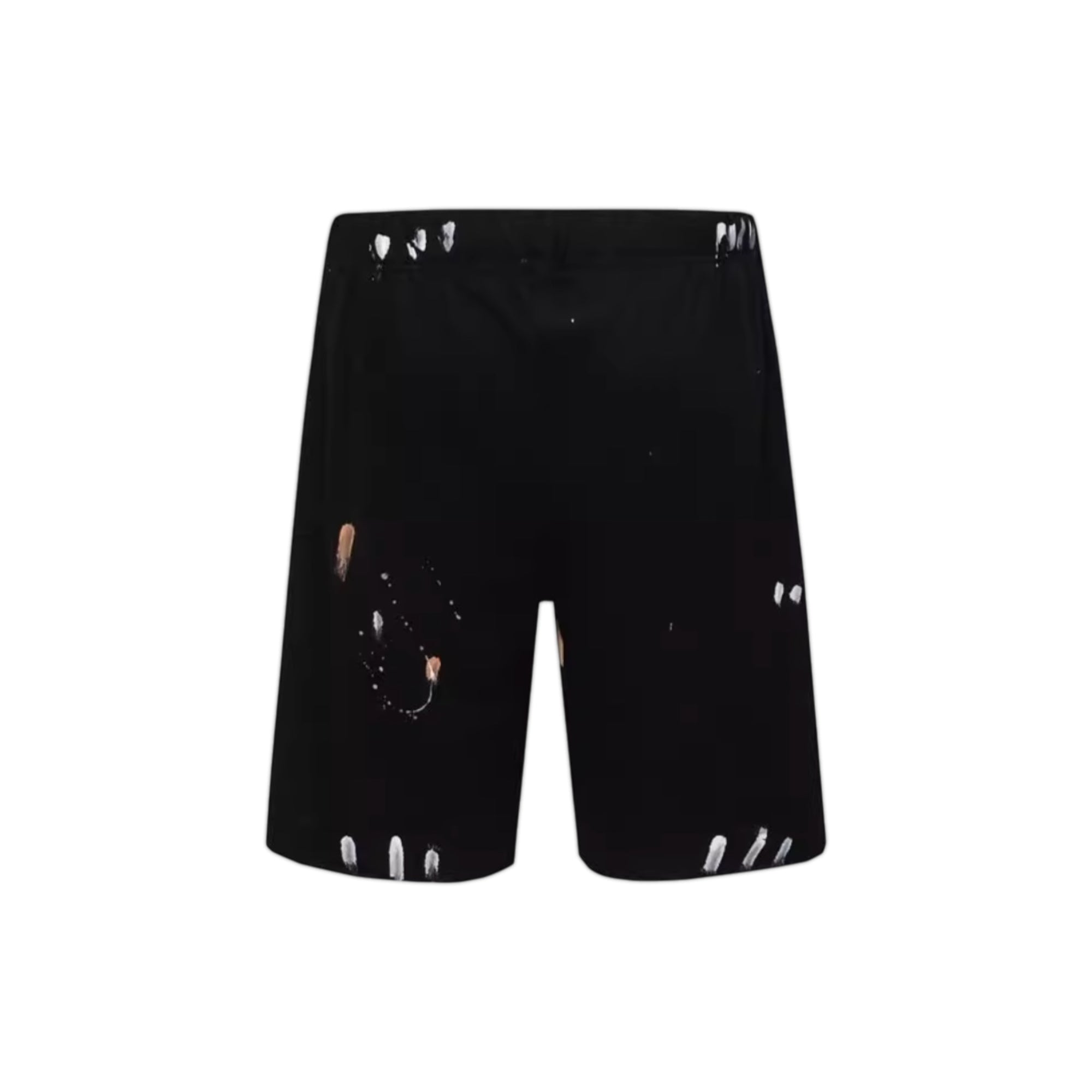 Gallery Dept paint splatter shorts by Central ae, featuring colorful splatters on a casual denim design.