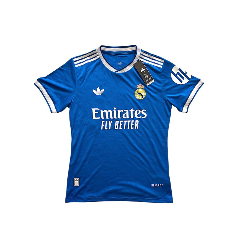 Real Madrid 25/26 third kit in player version, featuring club colors and logo on a lightweight, athletic design.