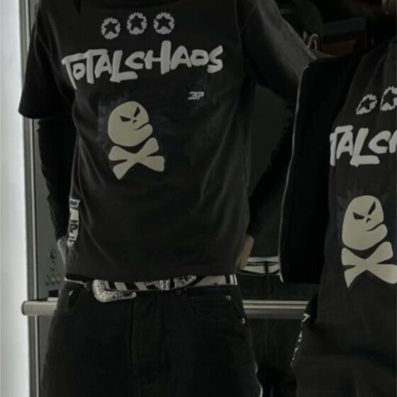 Central ae Broken Planet Total Chaos T-shirt featuring a bold graphic design on a soft cotton fabric.