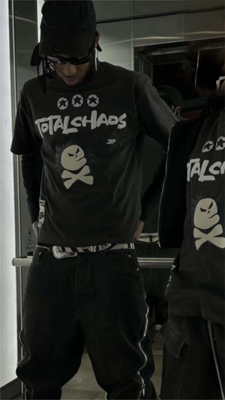 Central ae Broken Planet Total Chaos T-shirt featuring a bold graphic design on a soft cotton fabric.