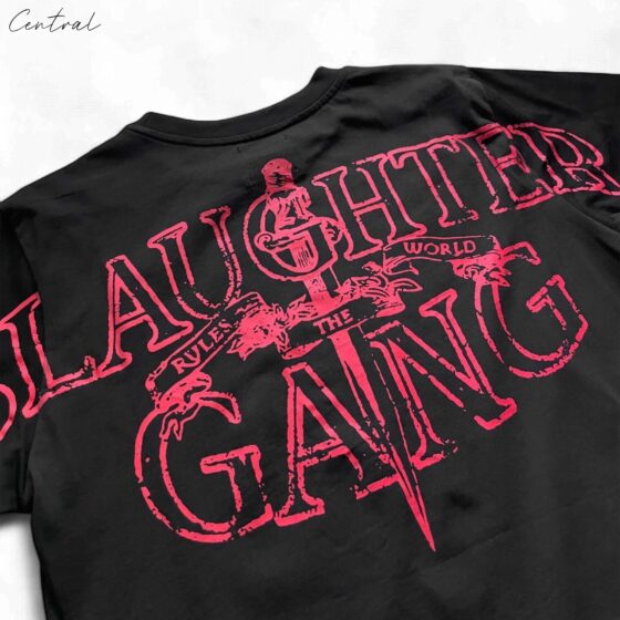 Corteiz x Slaughter Gang 21 Savage T-shirt featuring bold graphics and a comfortable fit from Central ae.