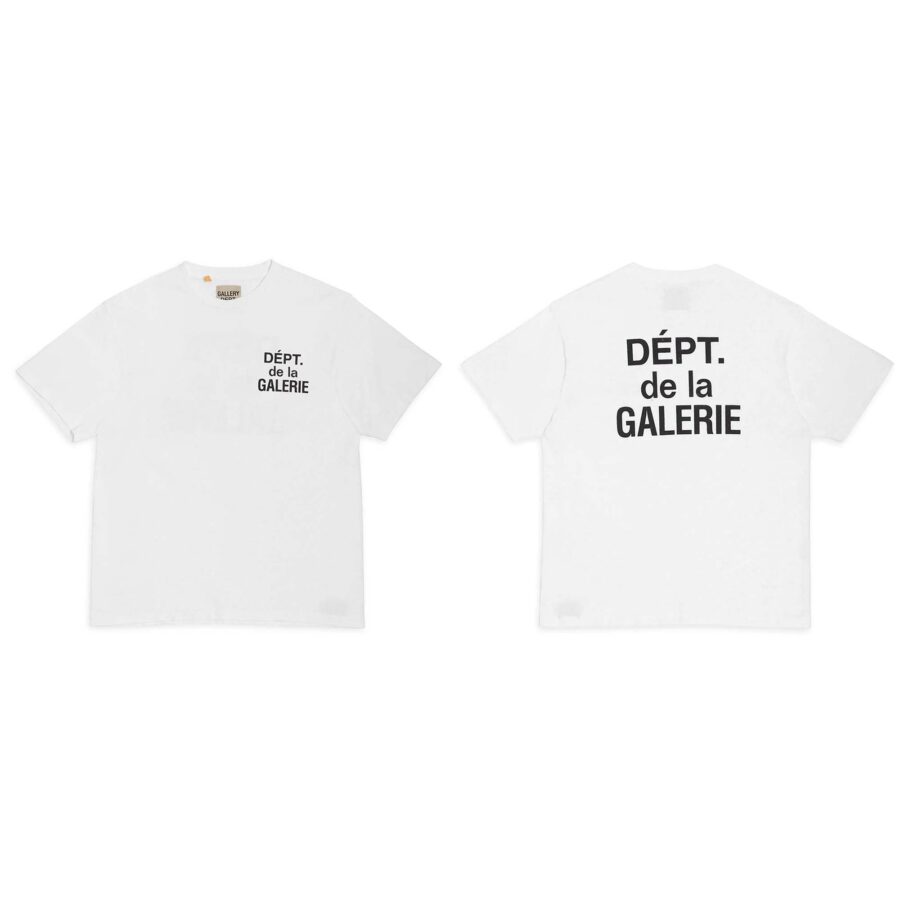 Gallery Dept. Dépt De La Galerie T-shirt in soft cotton with bold graphic print on the front, showcasing streetwear style.