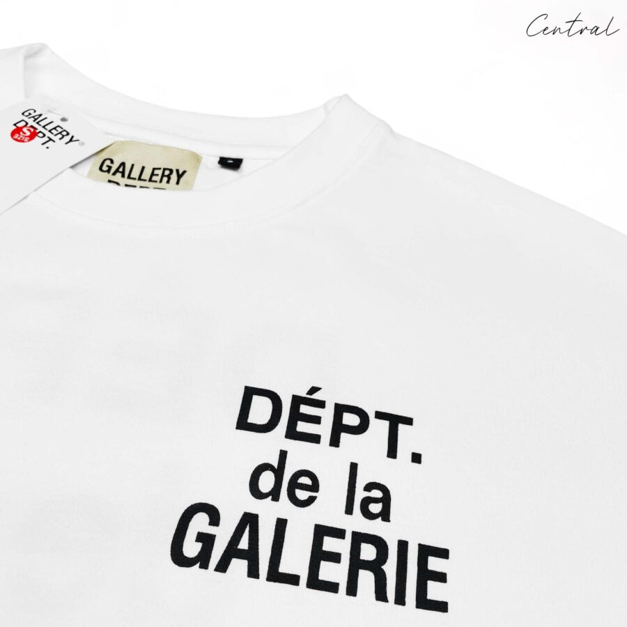 Gallery Dept. T-shirt featuring logo design on a light background, showcasing casual style by Central AE.