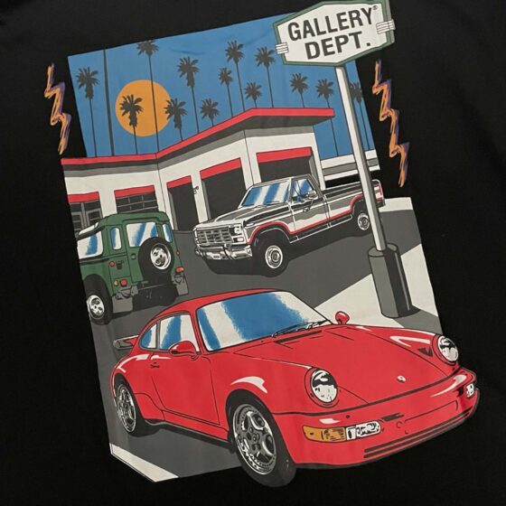 Gallery Dept Drive Thru T-shirt featuring a casual design in a relaxed fit, perfect for everyday wear.