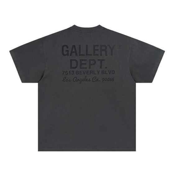 Gray Gallery Dept Los Angeles T-shirt featuring a relaxed fit and classic crew neckline. Ideal for casual wear.